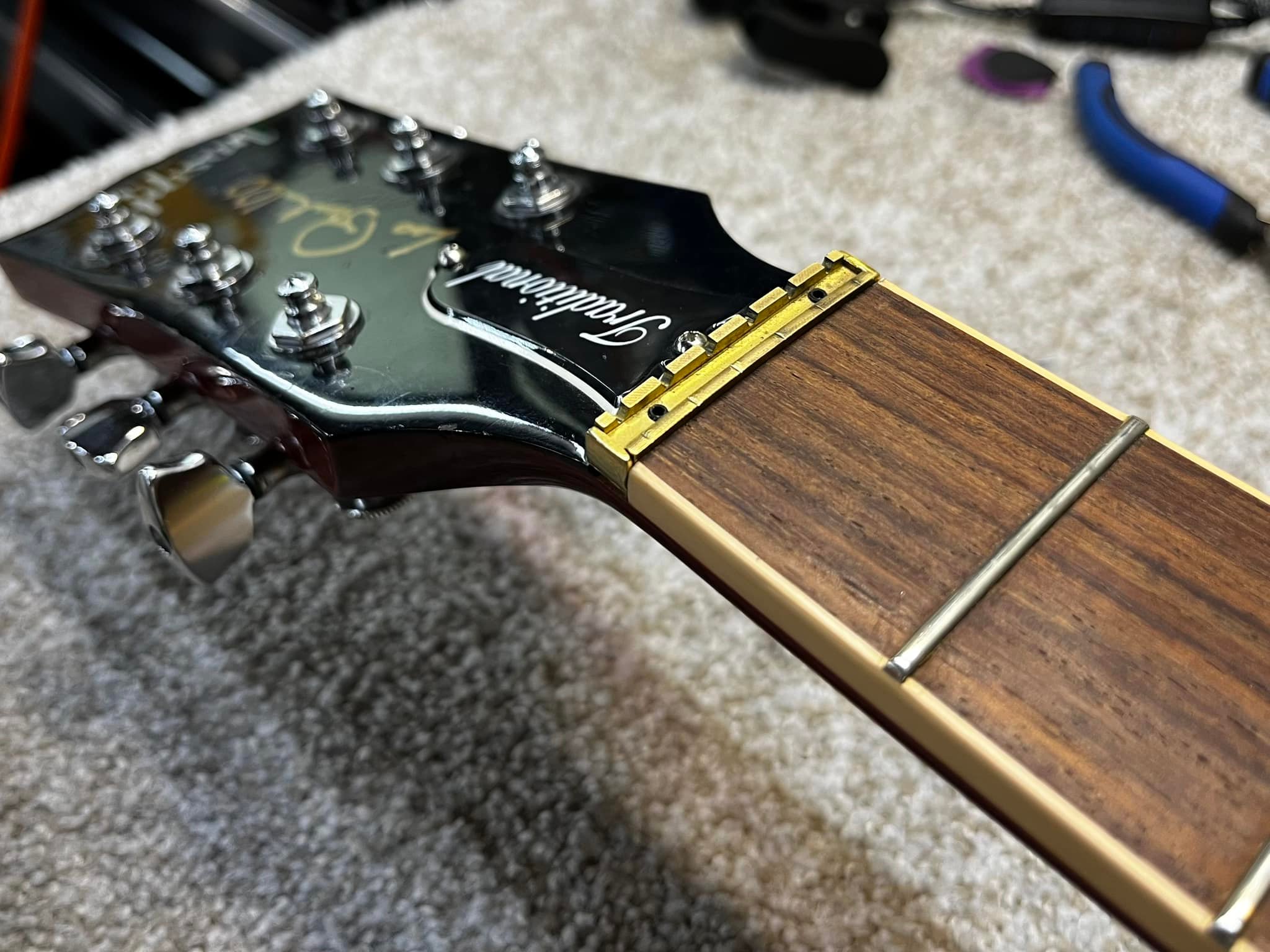 Custom nut made from a tusq xl nut... - Fox Guitar Repair | Facebook