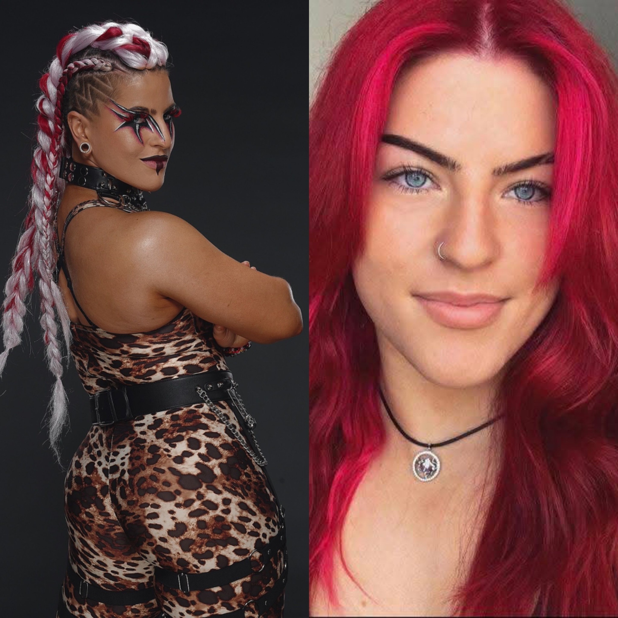 Zaria, with and without makeup 💄