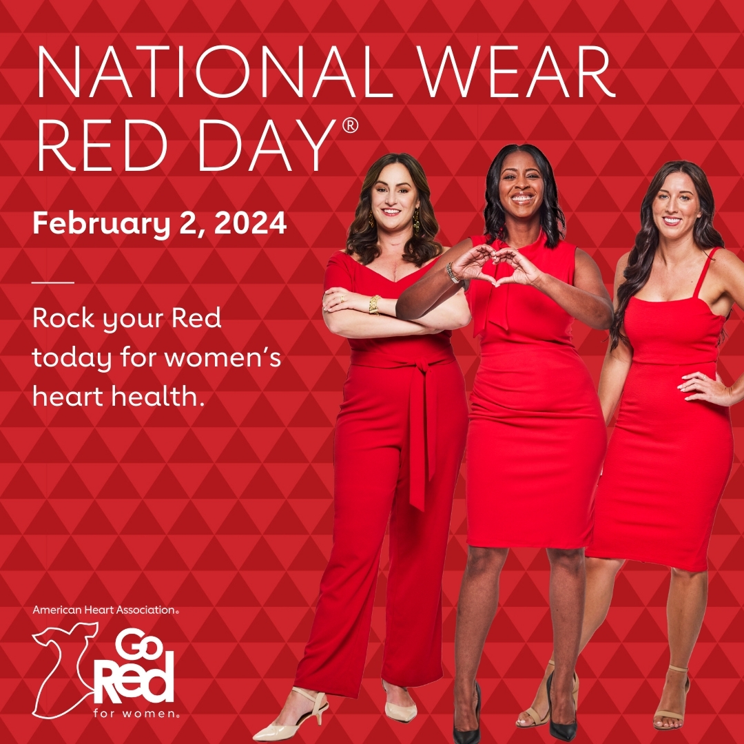 february red dress month February is Heart Month.  Today we wear red to raise awareness for  women's cardiovascular health. Heart disease is the leading cause of death  for women. Small steps today can make a
