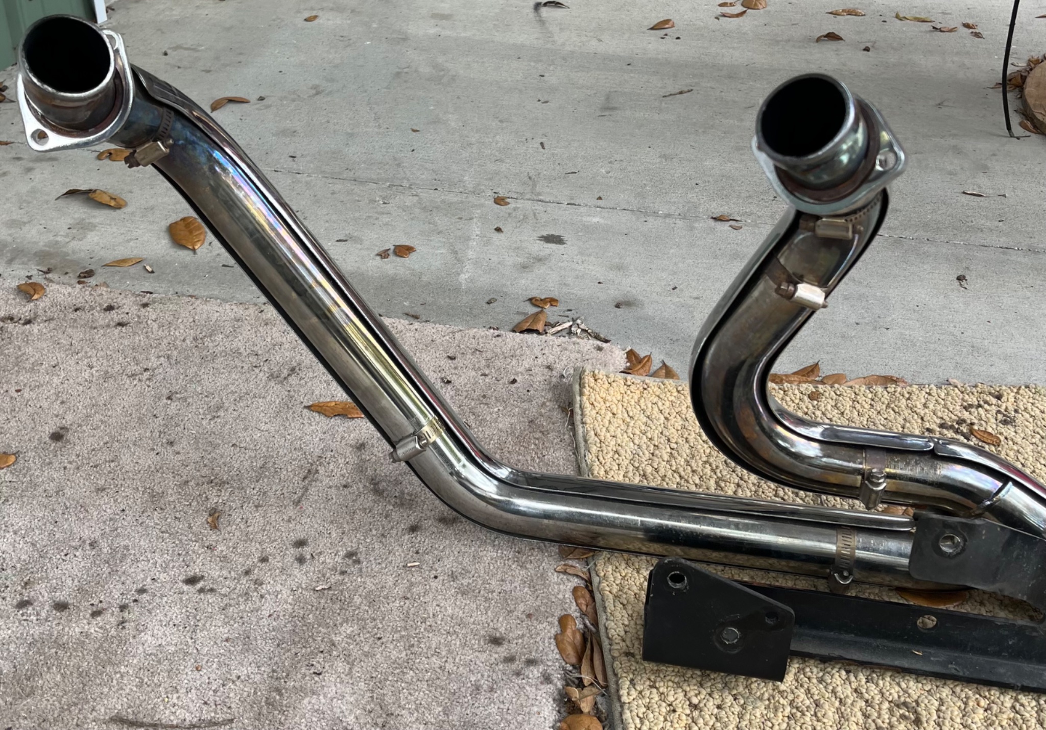 Python 2 into 1 removed from 2004 sportster. - Car Exhausts & Exhaust ...