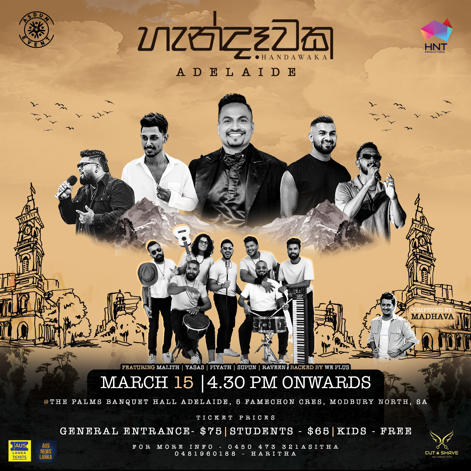 Aus - TICKETS ARE NOW LIVE! 💥 🇱🇰 Handawaka – Adelaide 🇦🇺 An ...