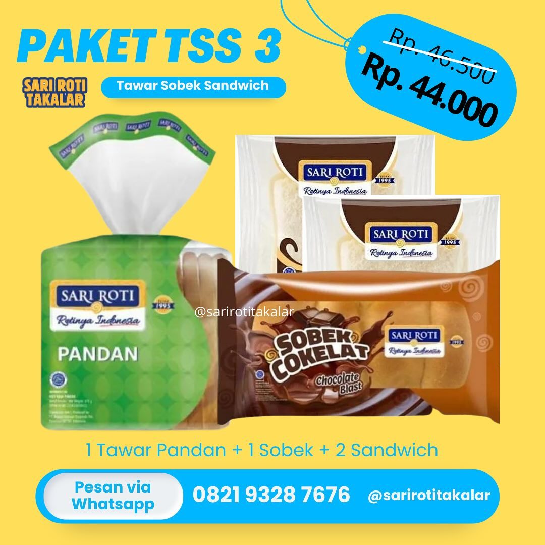 Sari Roti Delivery Takalar | Takalar