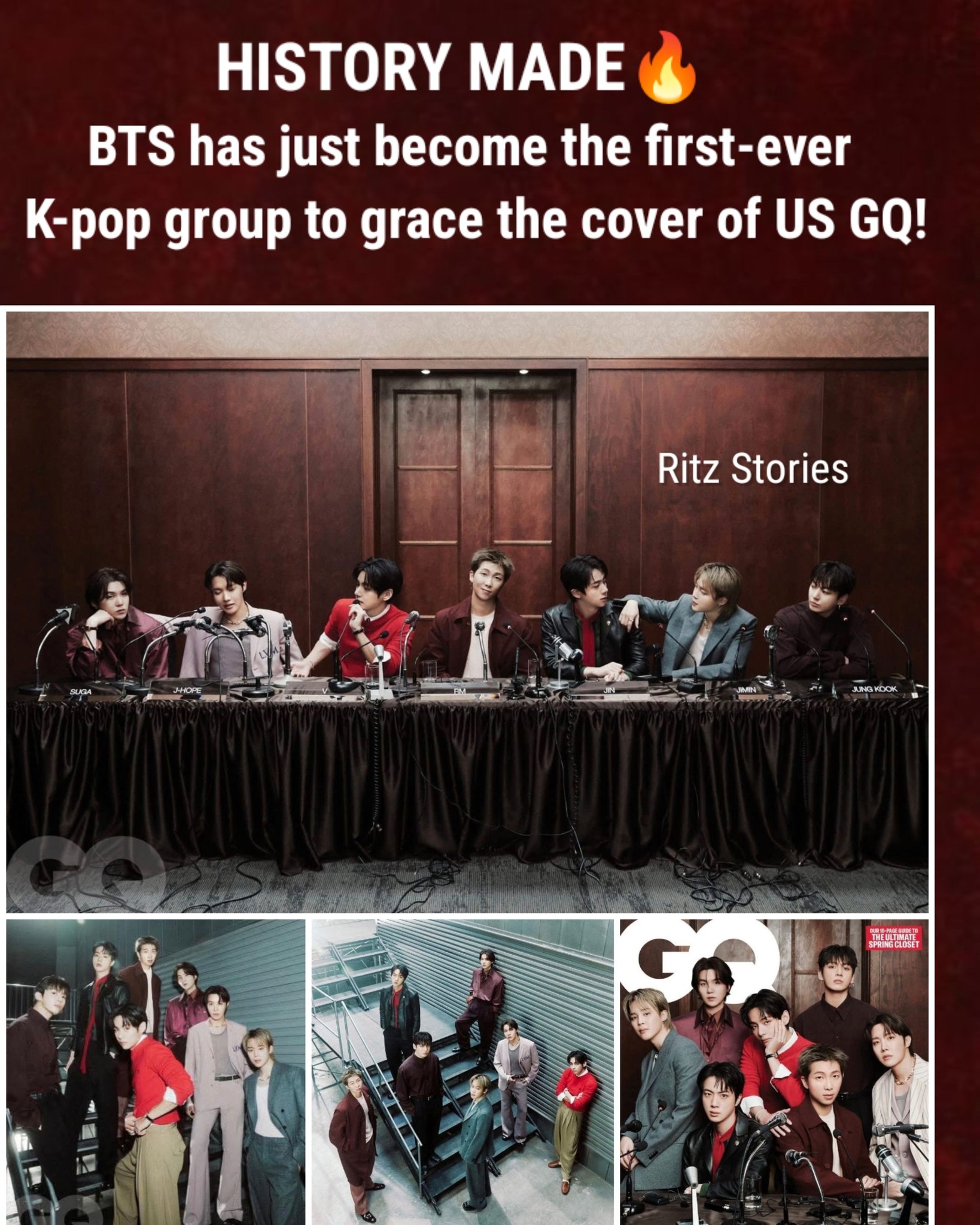 Ritz Stories - History Made🤯👑 BTS has just become the... | Facebook