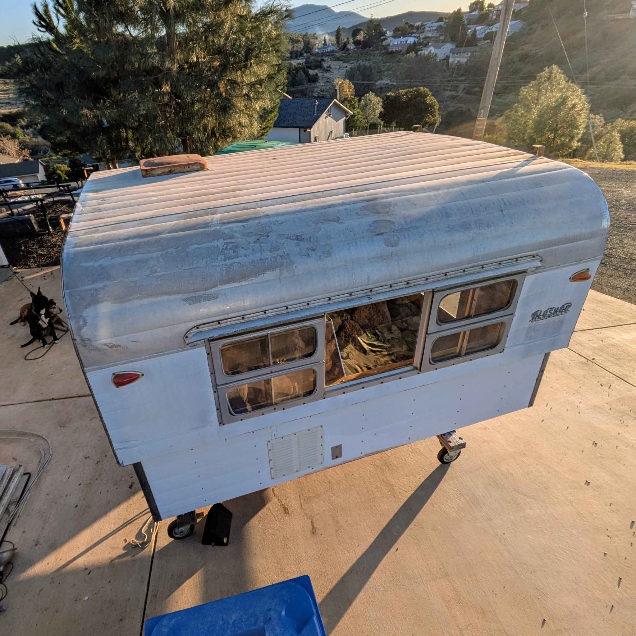 1958 Alaskan slide in truck bed camper 8' original model + almost full ...