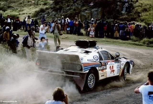 Preston Jr/ Lyall Lancia Rallye 037, at the 1986 Marlboro Safari