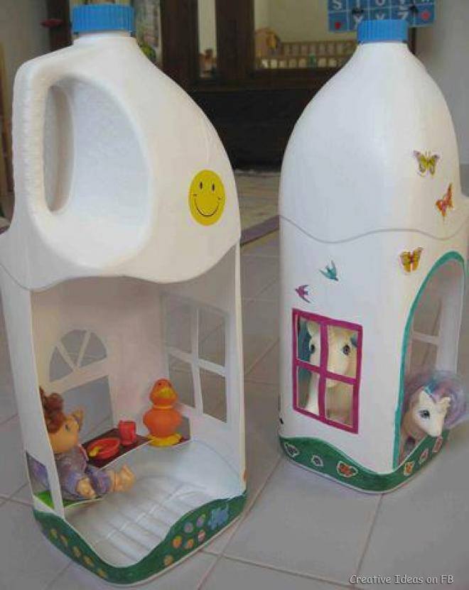 Fãs de Educação- brinquedos de sucatas