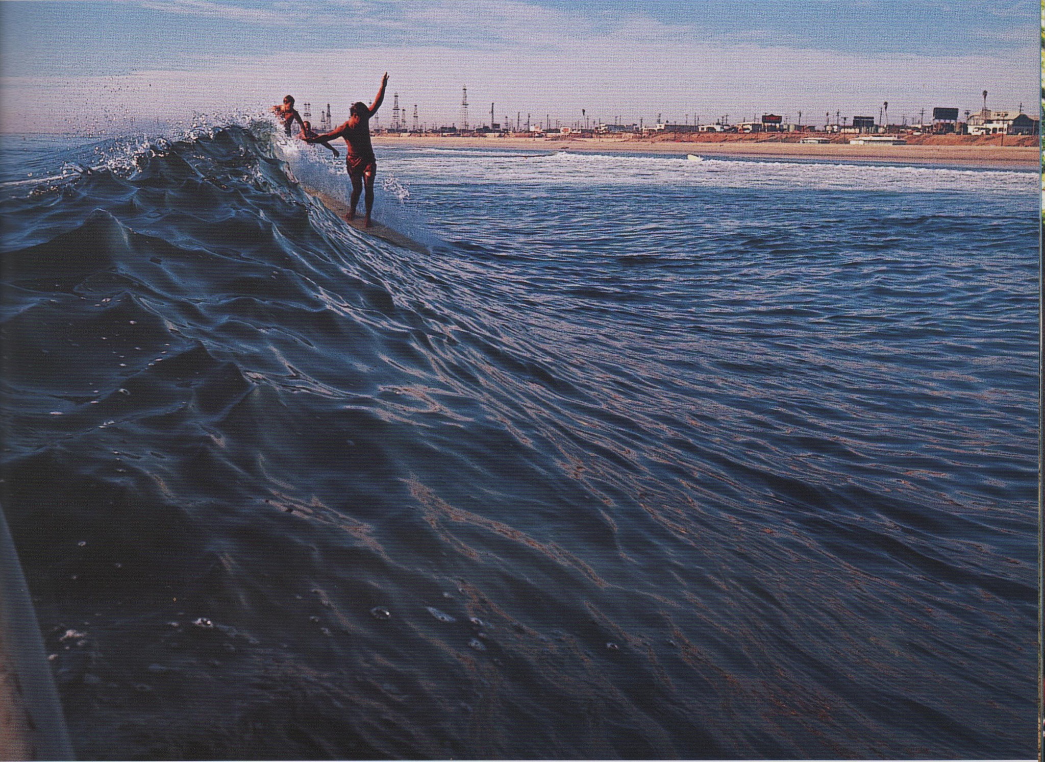 1970s Huntington Beach cliffs. always waves here