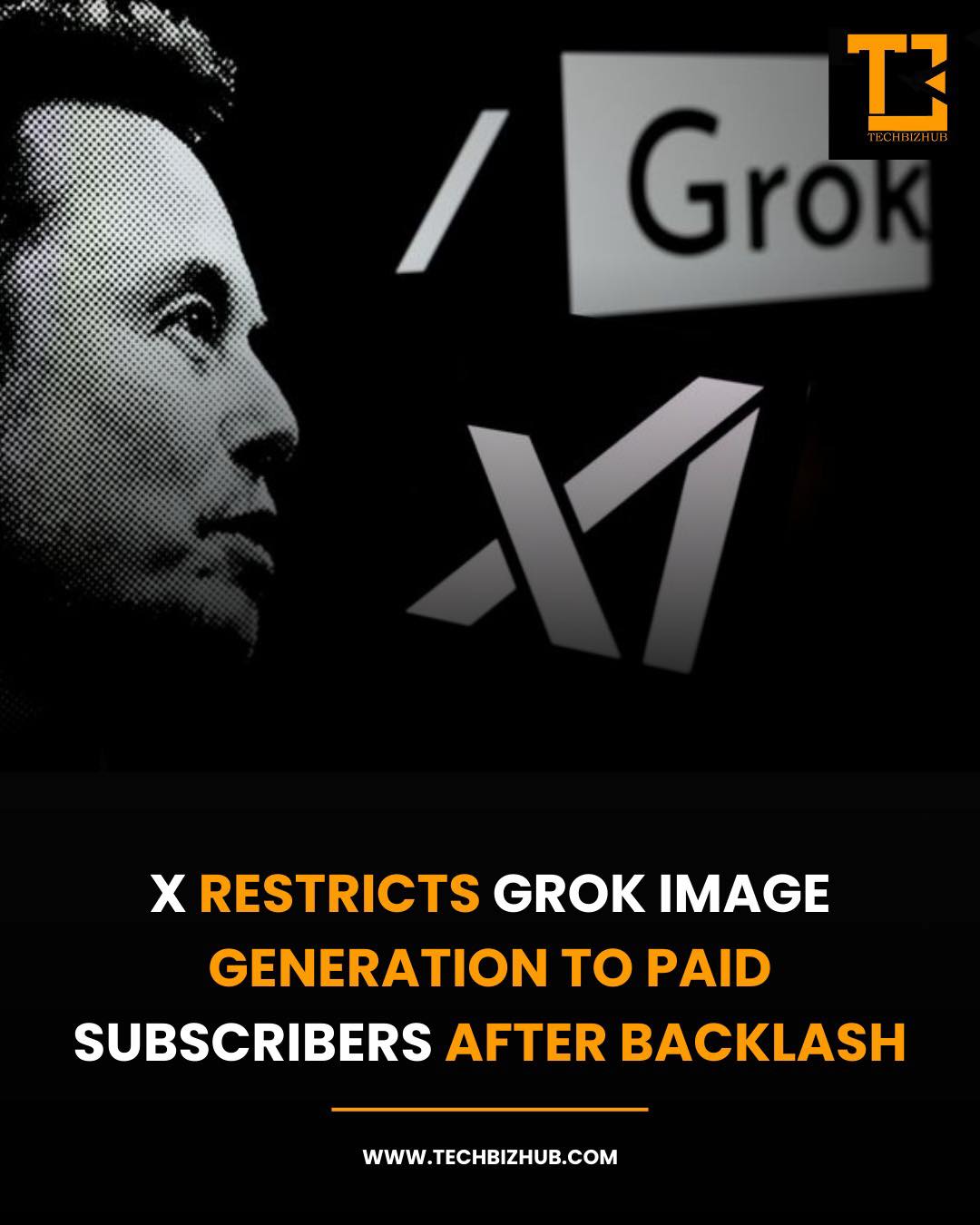 TechBiz - X Restricts Grok Image Generation to Paid Subscribers After ...