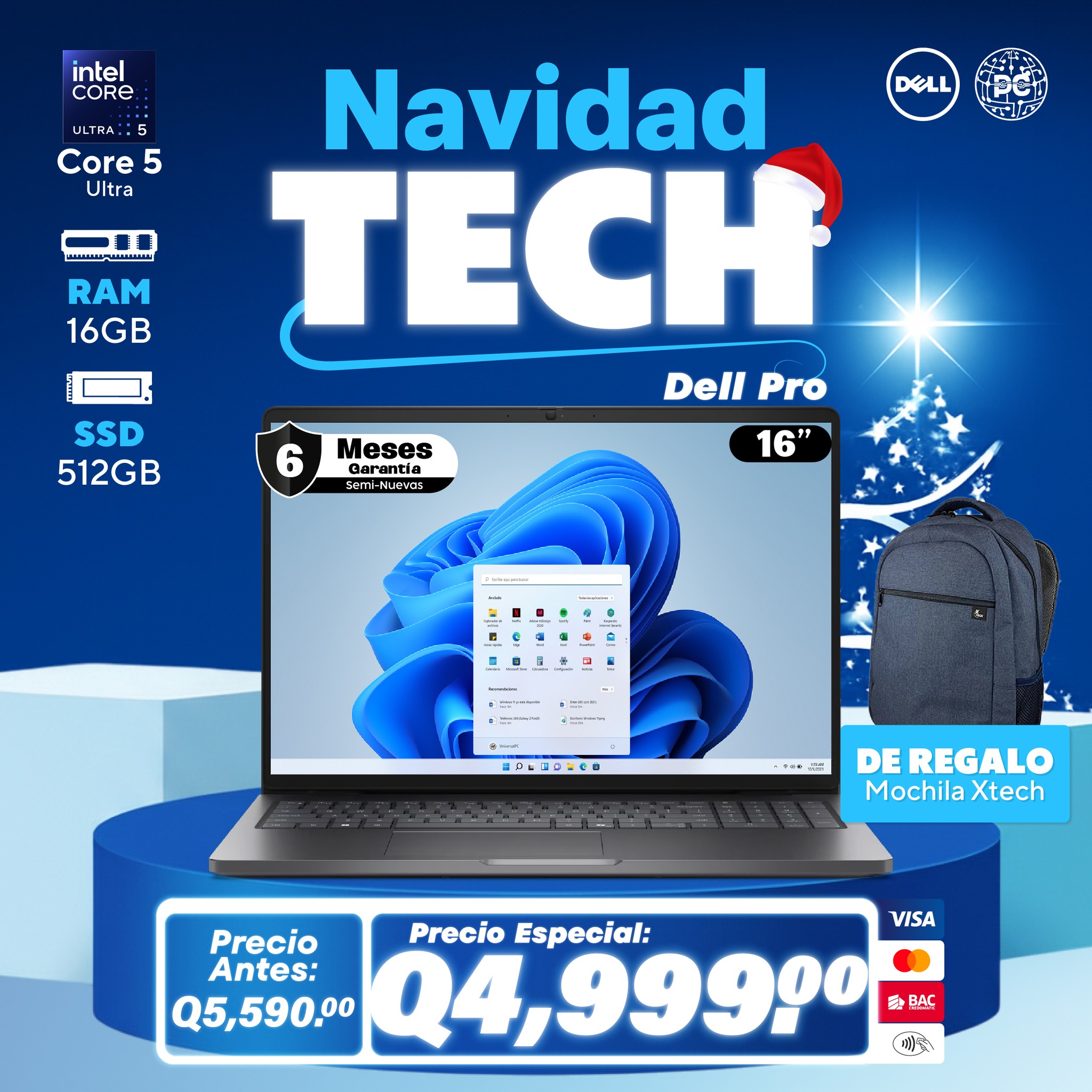 Universal - 🔥 Laptop Core i5 Ultra semi nueva Generación reciente ...