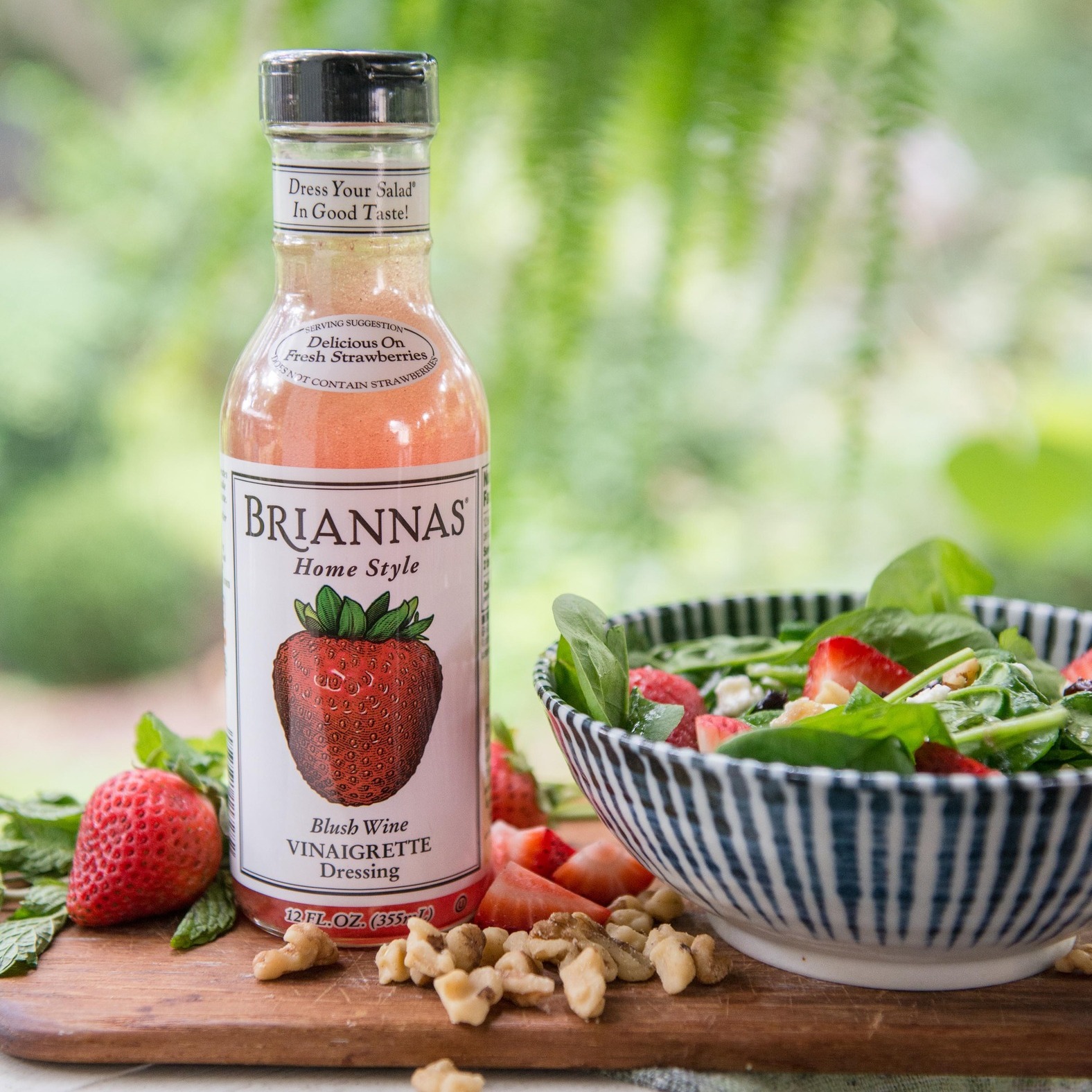 brianna's champagne vinaigrette dressing The secret to salads that sing: BRIANNAS Blush Wine Color:Muted Lavender color family: multi Steel Blue Multi Micro Dijon mustard Briannas favorited Blush Wine