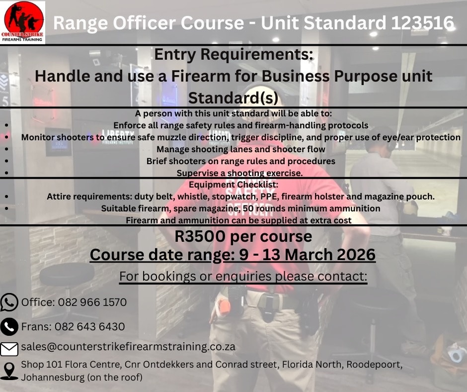Counter Strike Firearms Training & Indoor Shooting Range | Roodepoort