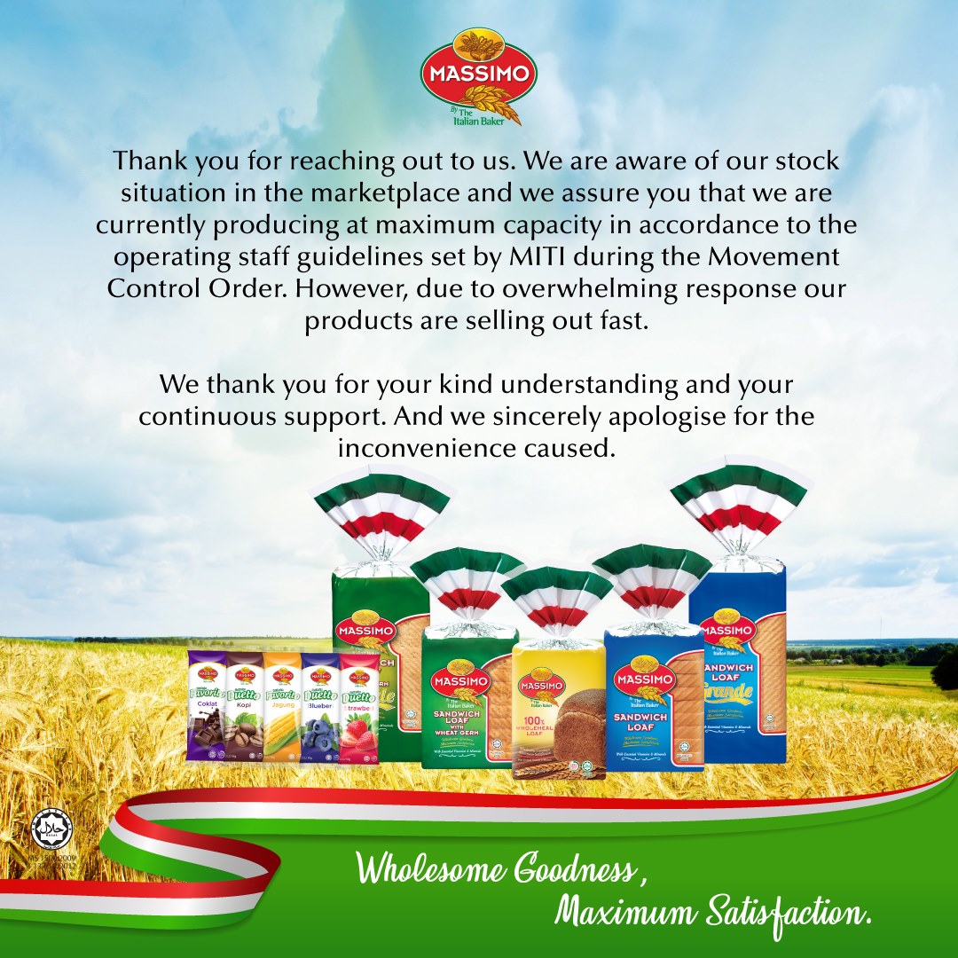 Massimo Bread Is Also Facing Difficulties To Meet Consumer Demands Lowyat Net