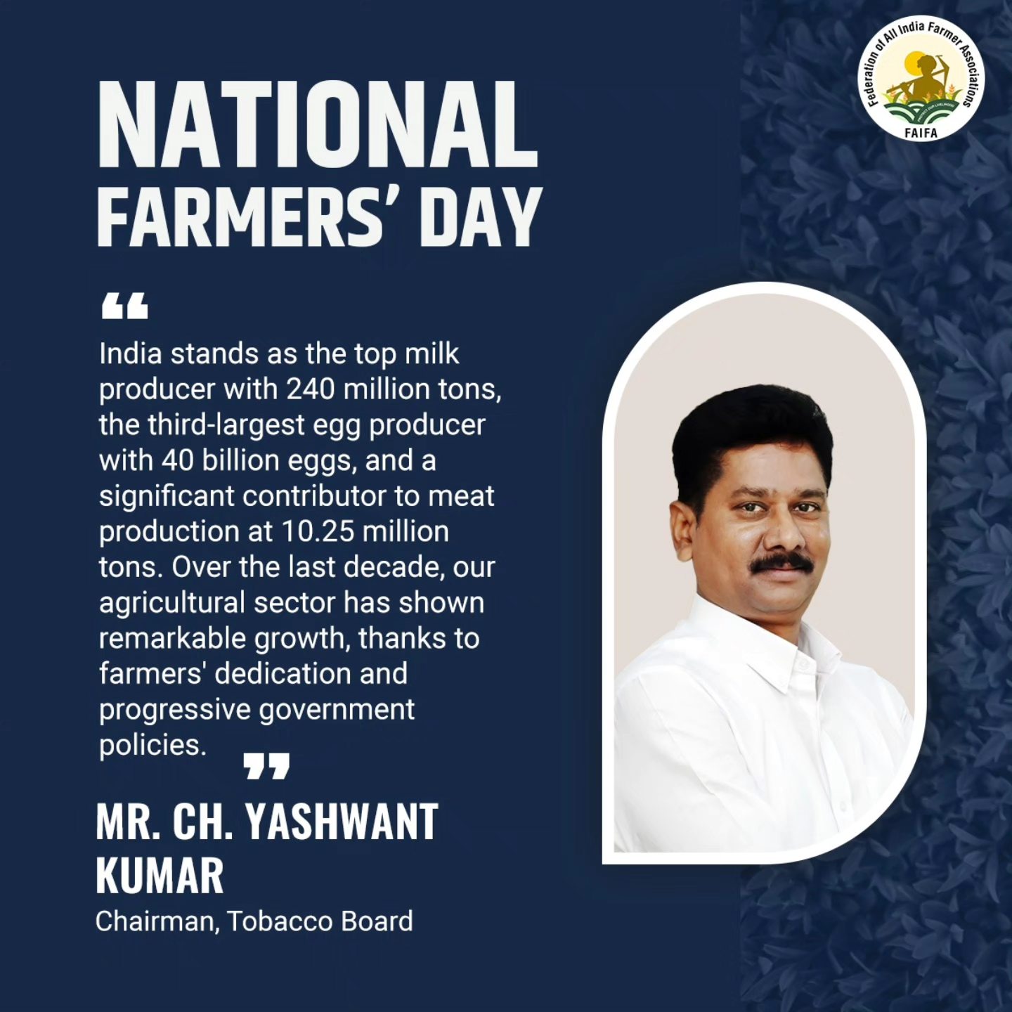 India stands... - Federation of All India Farmer Associations