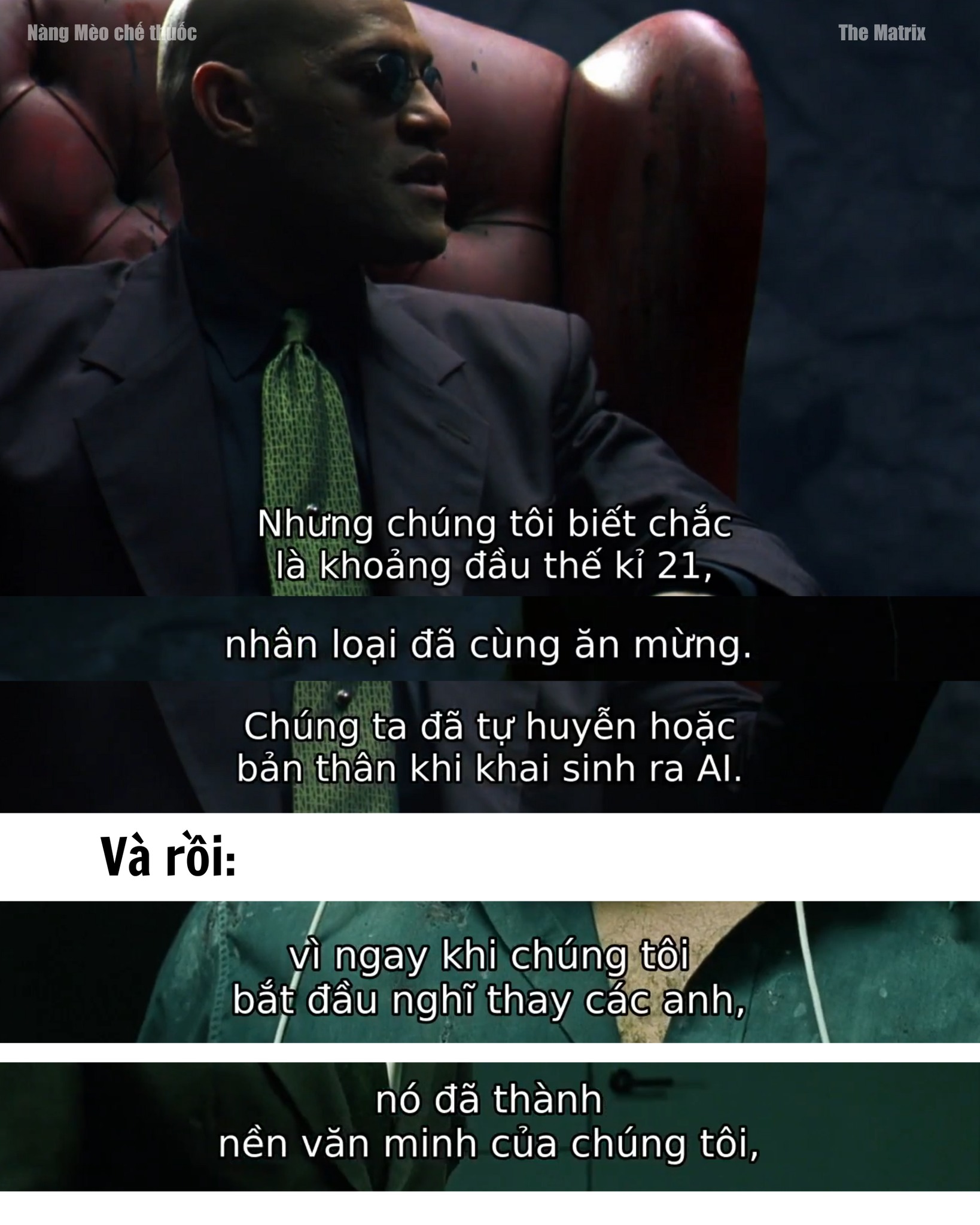 Một con phim từ năm 1999, The Matrix.... - Nàng Mèo Chế Thuốc | Facebook