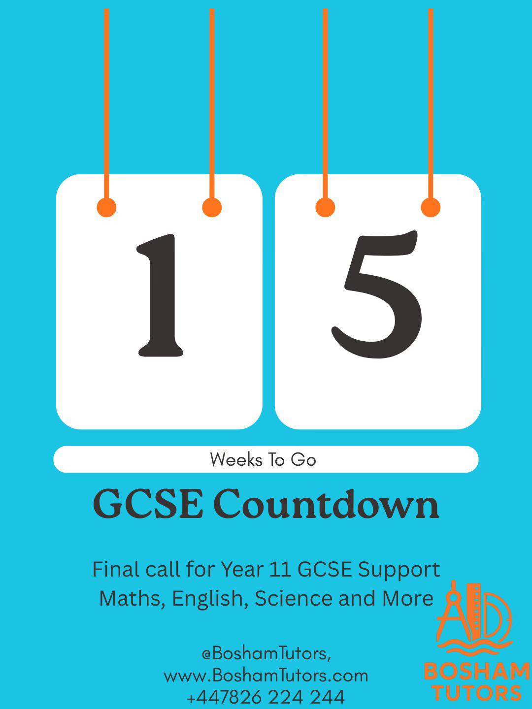 Bosham Tutors - ⏳ 15 weeks to go. This is often when Year... | Facebook