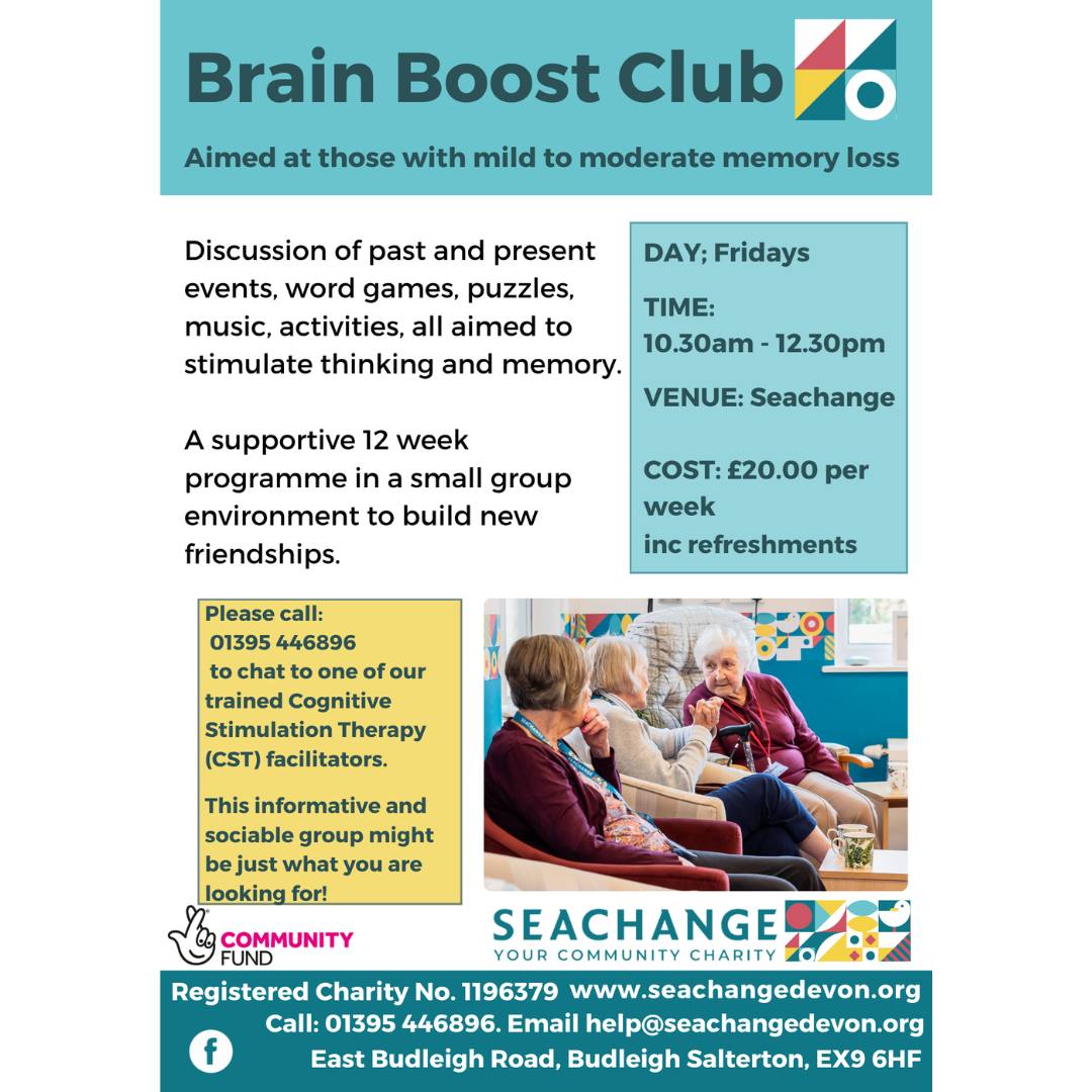 Seachange - Spaces available for CST (Cognitive Stimulation Therapy ...