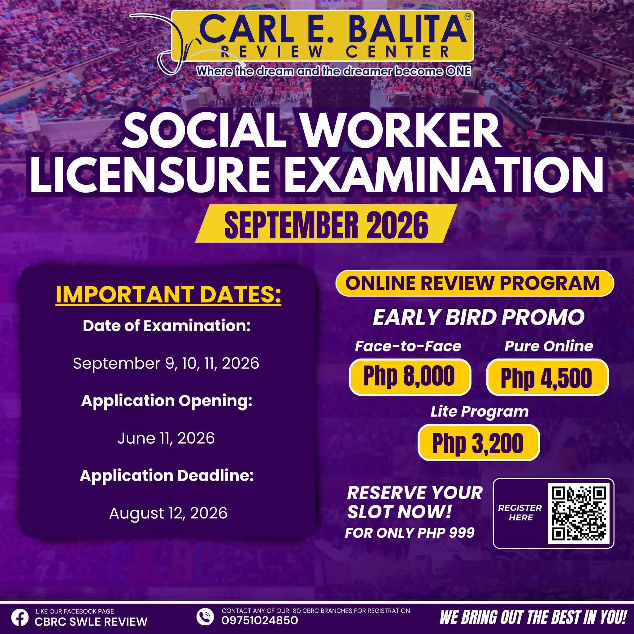 💜 SWLE 2026—START YOUR REVIEW EARLY!... - CBRC Manila Branch | Facebook