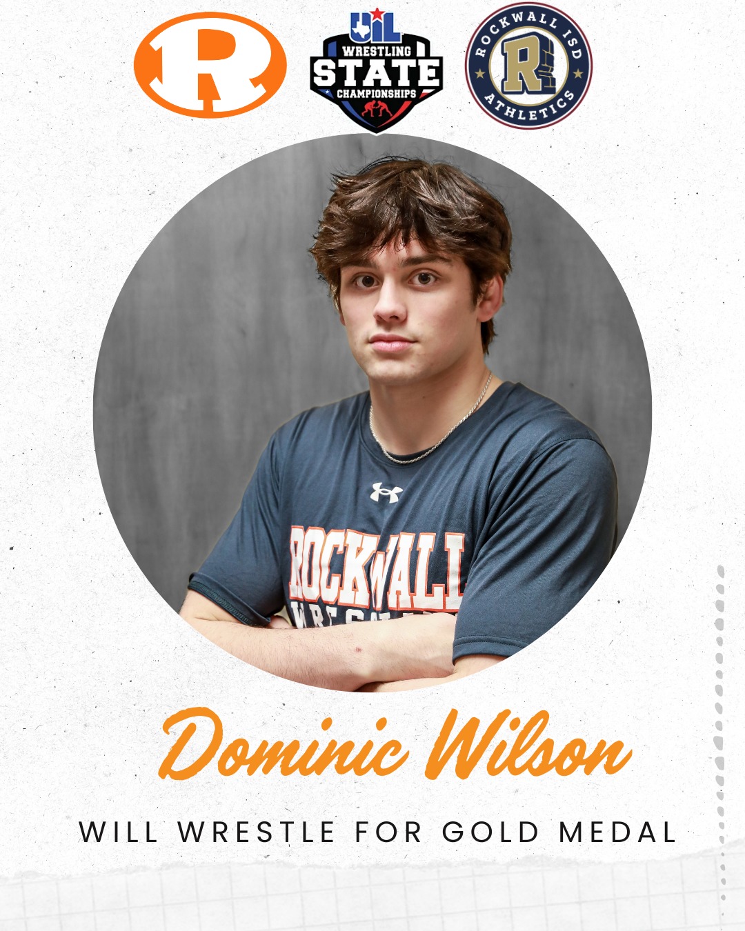 Rockwall - HE'S BAAAAAACK ‼️ Dominic Wilson is back in the gold medal ...