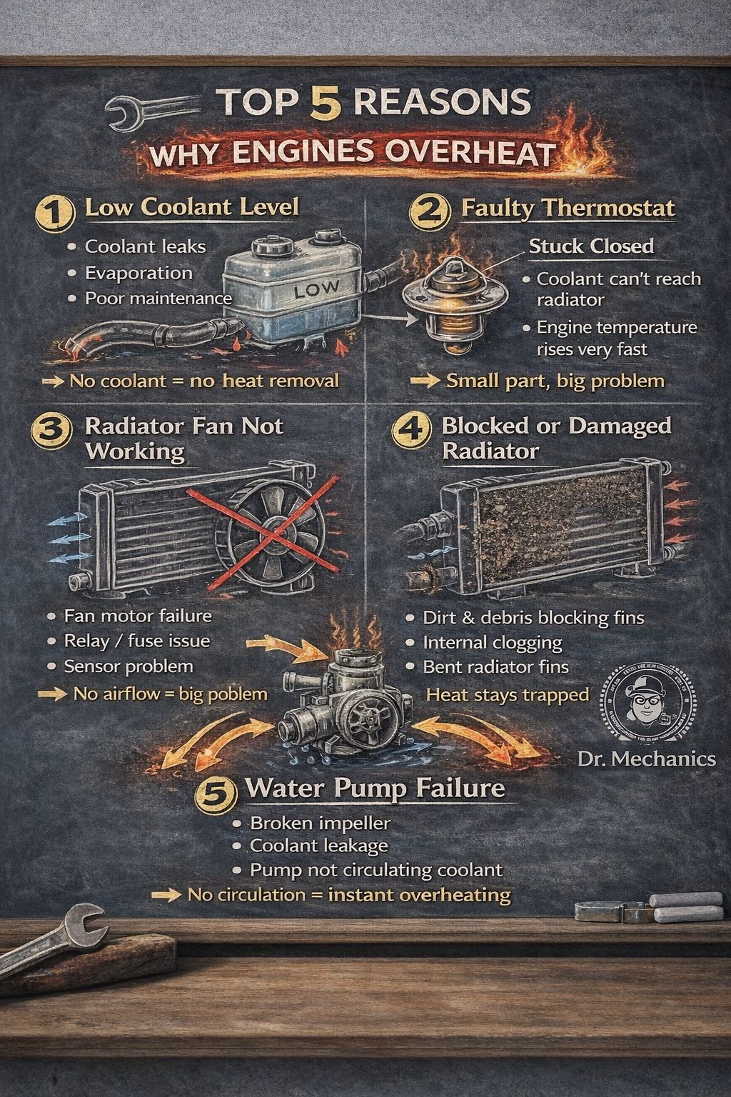 Dr.mechanics - Engine overheating happens when heat is not removed ...