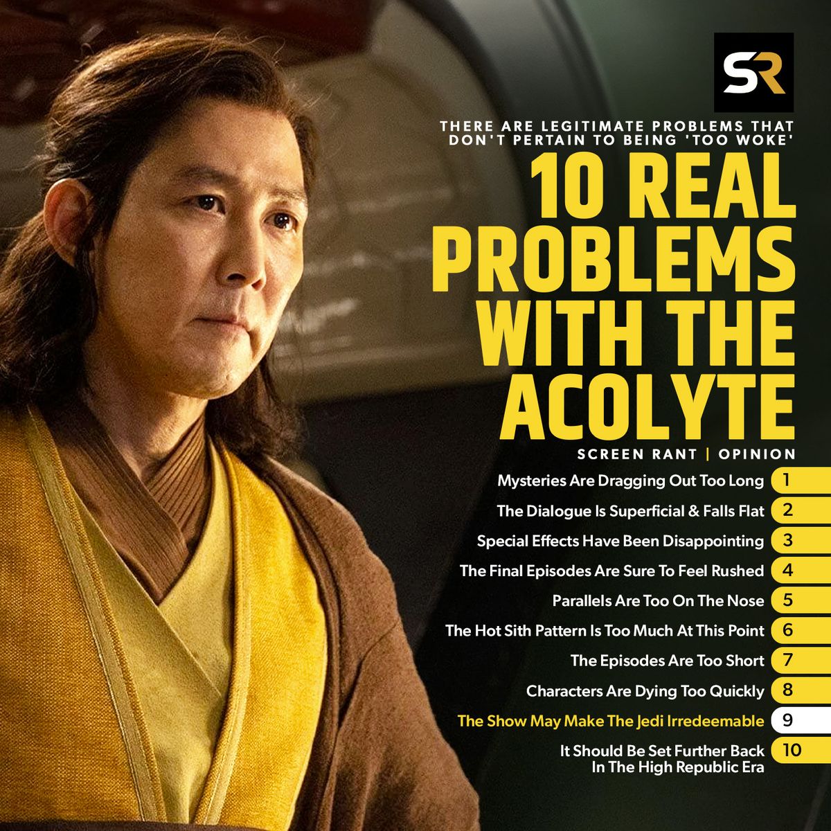 Screen Rant - True criticism of #TheAcolyte is being... | Facebook