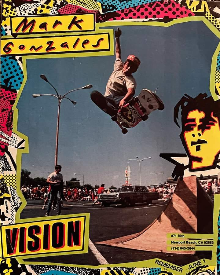 Mark Gonzales Vision Skateboards ad 1985
