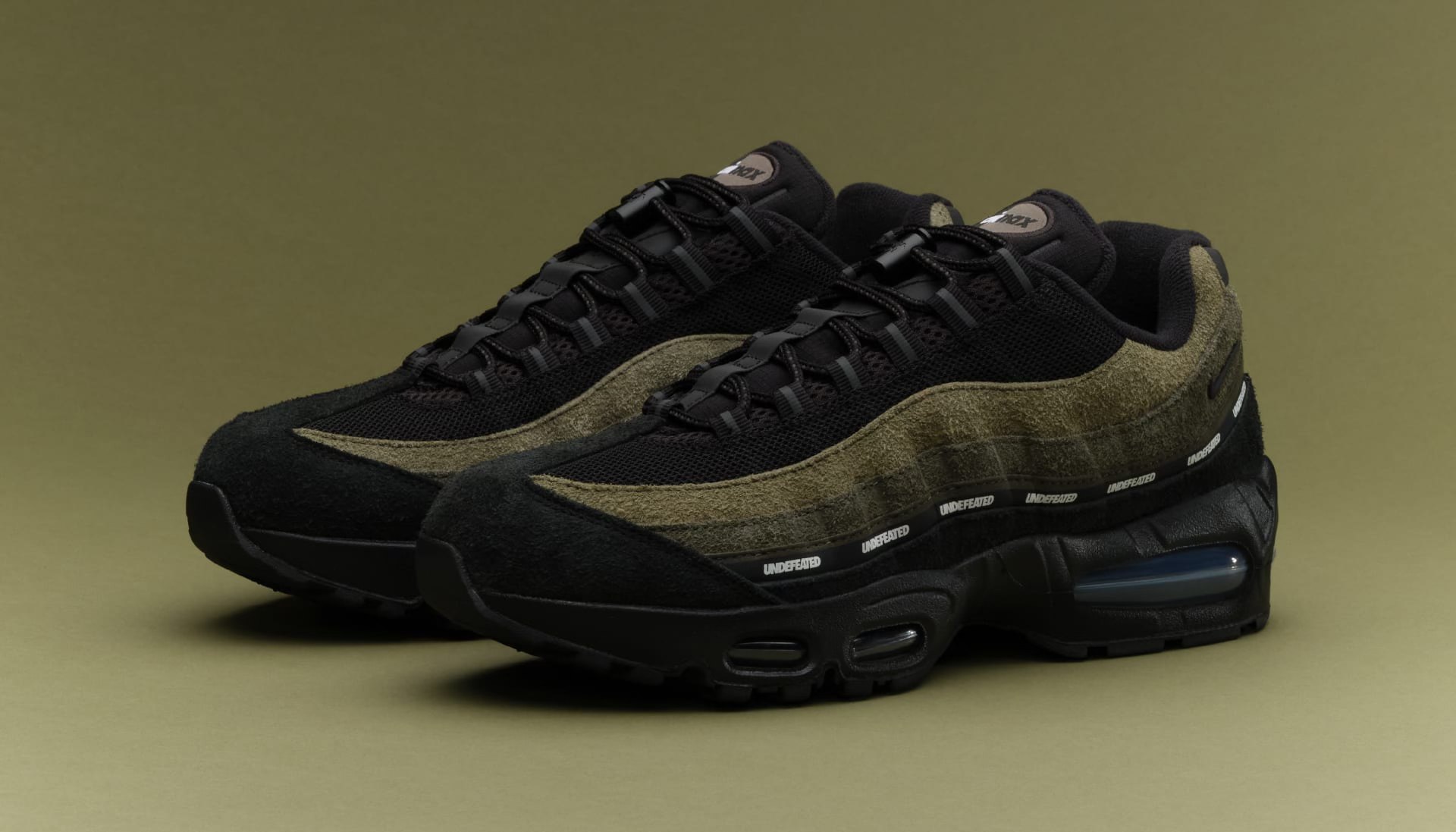 The Undefeated x Nike Air Max 95 “Medium Olive” drops this week