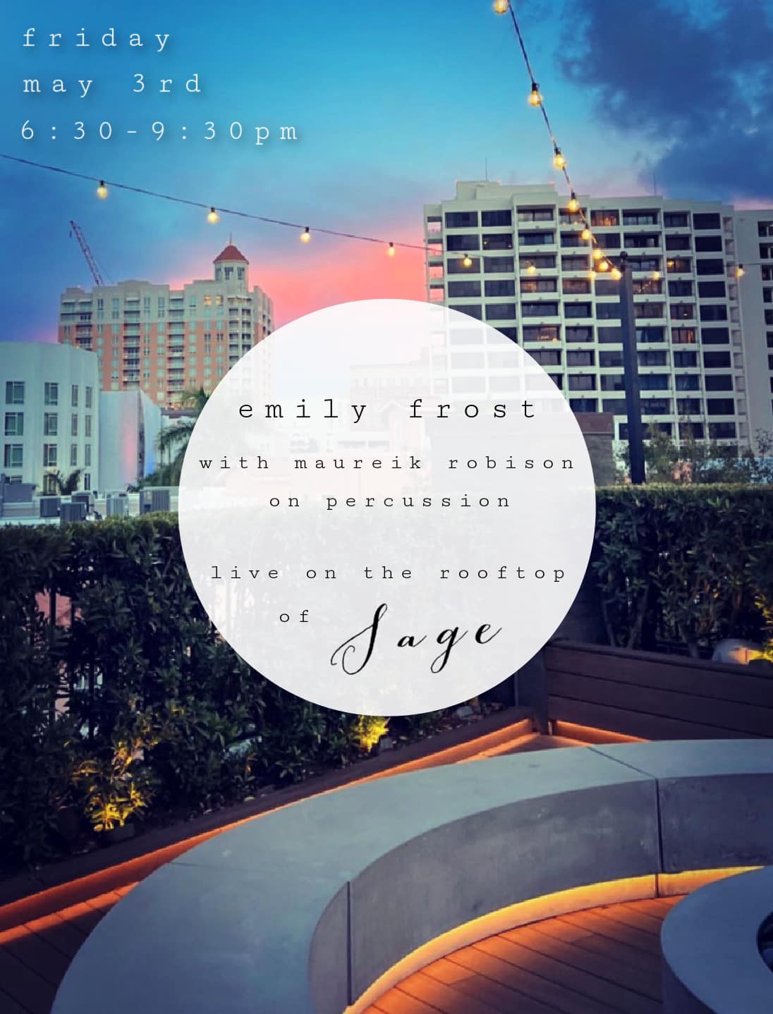 Emily Frost - Weekend Lineup! Get the deets 🌃 ⤵️...