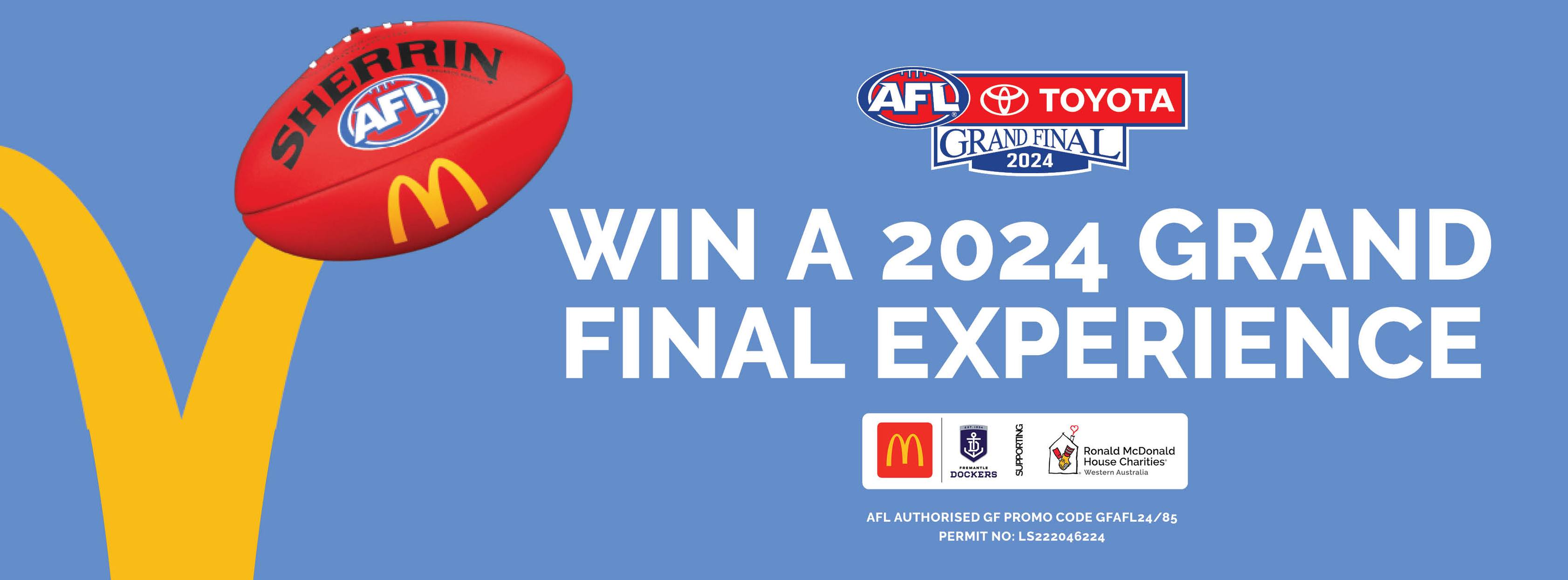 Ronald - 🏆 Win the ultimate AFL Grand Final experience 🏉 We’re excited ...