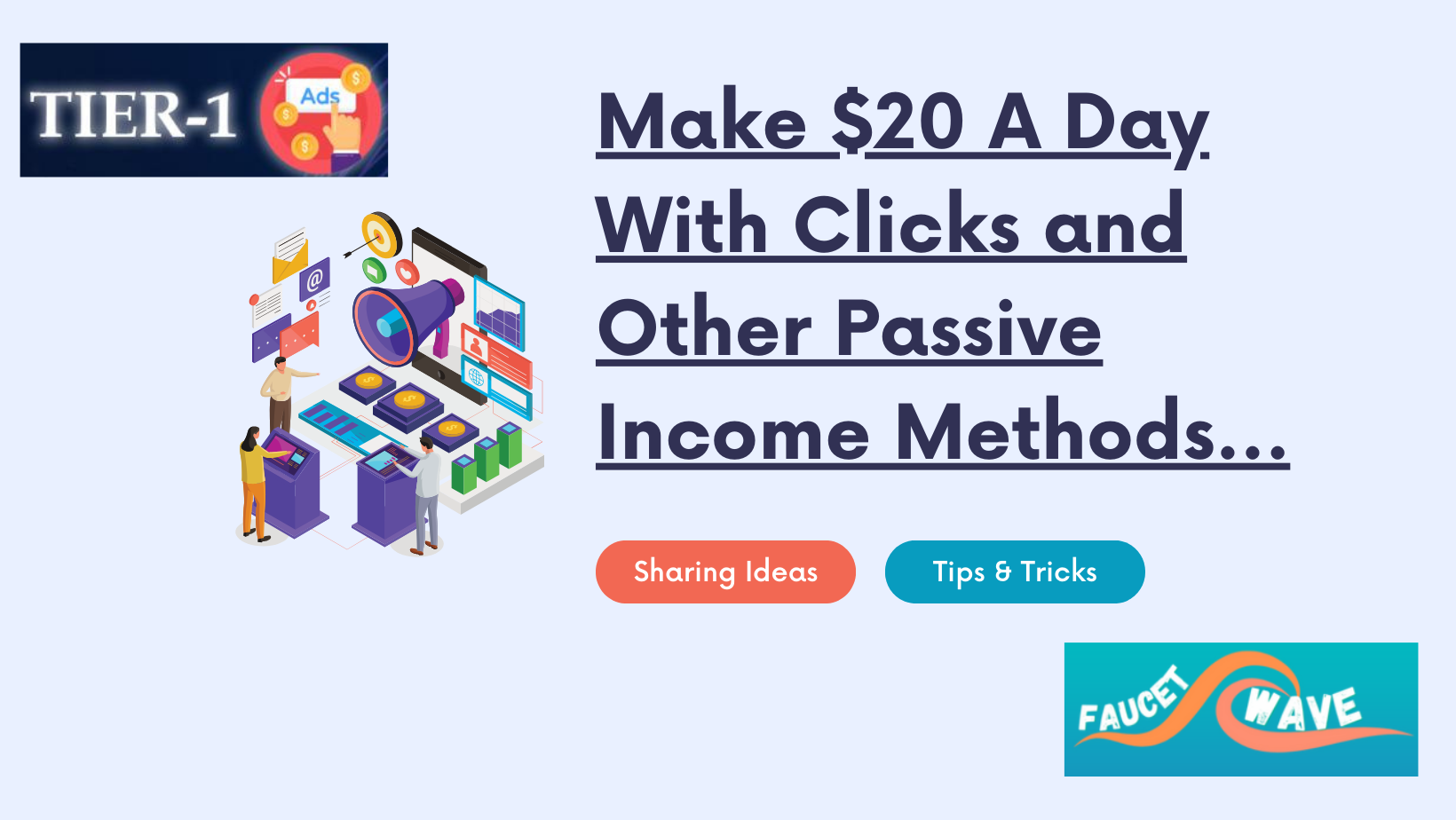 Make $20 A Day With Clicks and Other Passive Income Methods... | Facebook