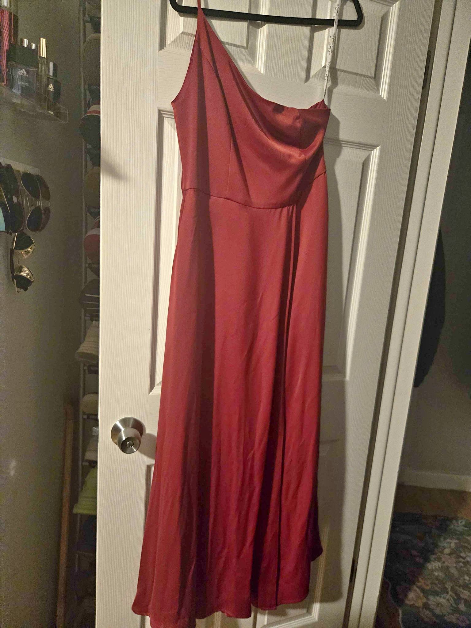 peach and brown dress Midnight Romance Maxi venus Side zipper closure Bridesmaid Dress Oasis Navy Atria Signature Colors:Cobalt Blue
