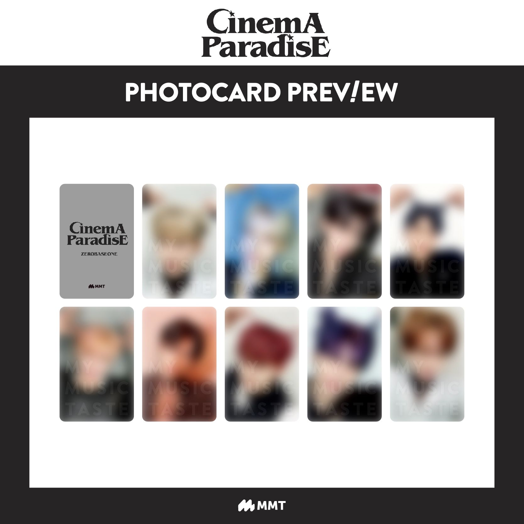 📣 #ZEROBASEONE The 4th Mini Album [CINEMA PARADISE] PRE-ORDER