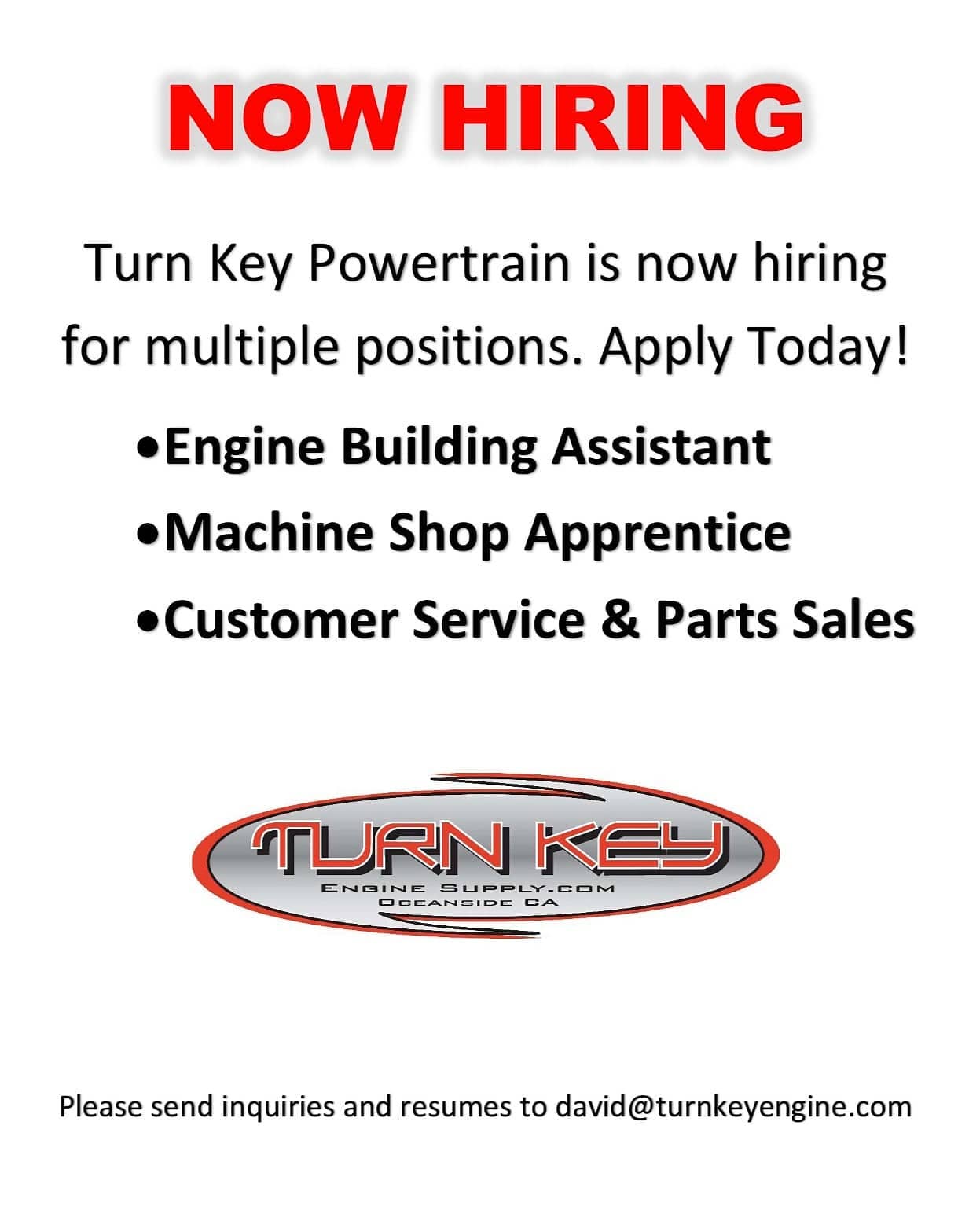 Turn Key Powertrain | Oceanside CA