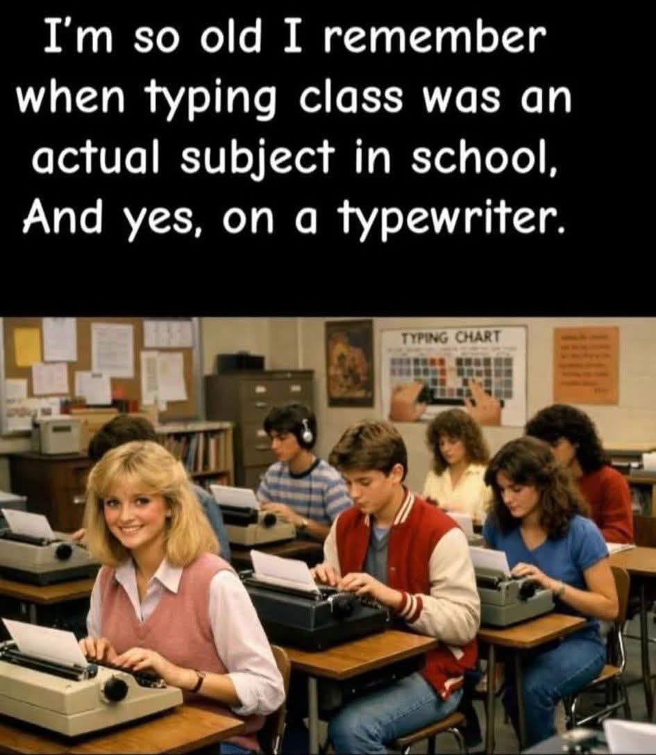 Jeff - I aced typing class in High School - and I'm so thankful that I ...