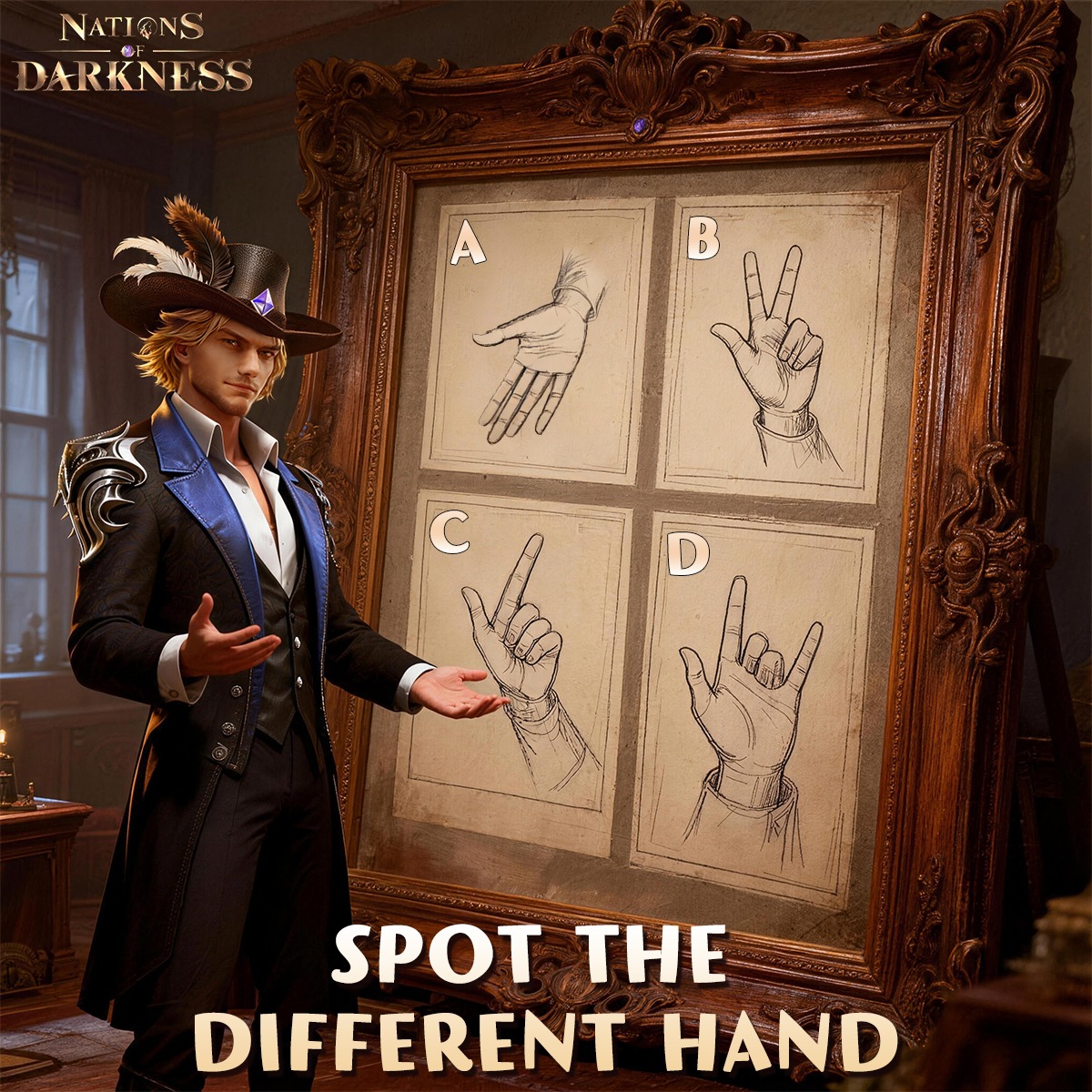 Nations - 🧐Spot the different hand Let's do a fun test—this will ...
