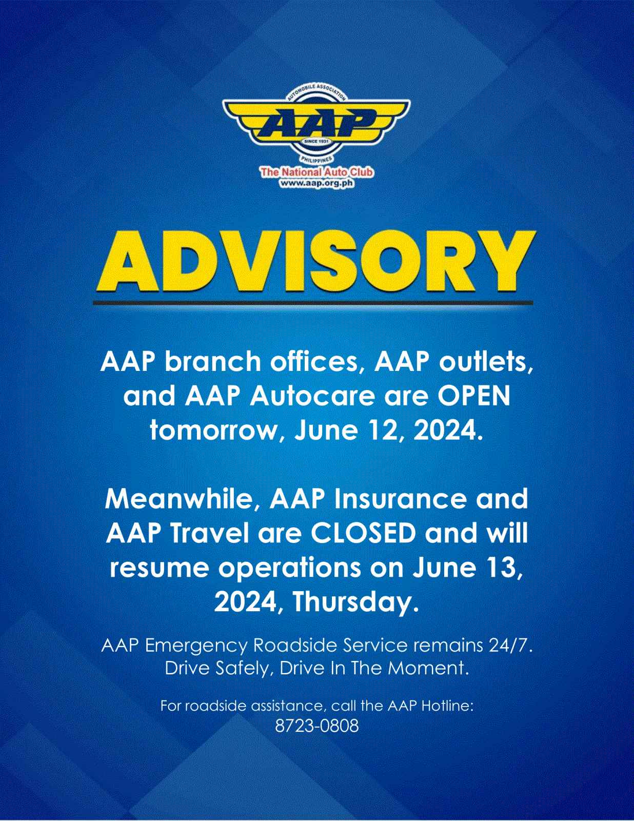 In observance of the... - Automobile Association Philippines