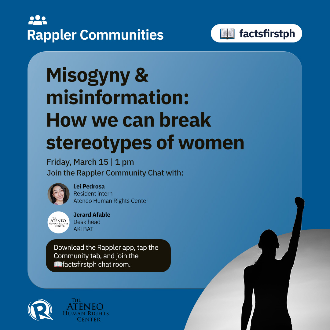 Rappler - GIRL POWER! 💪 How can we combat the stereotyping of women and ...