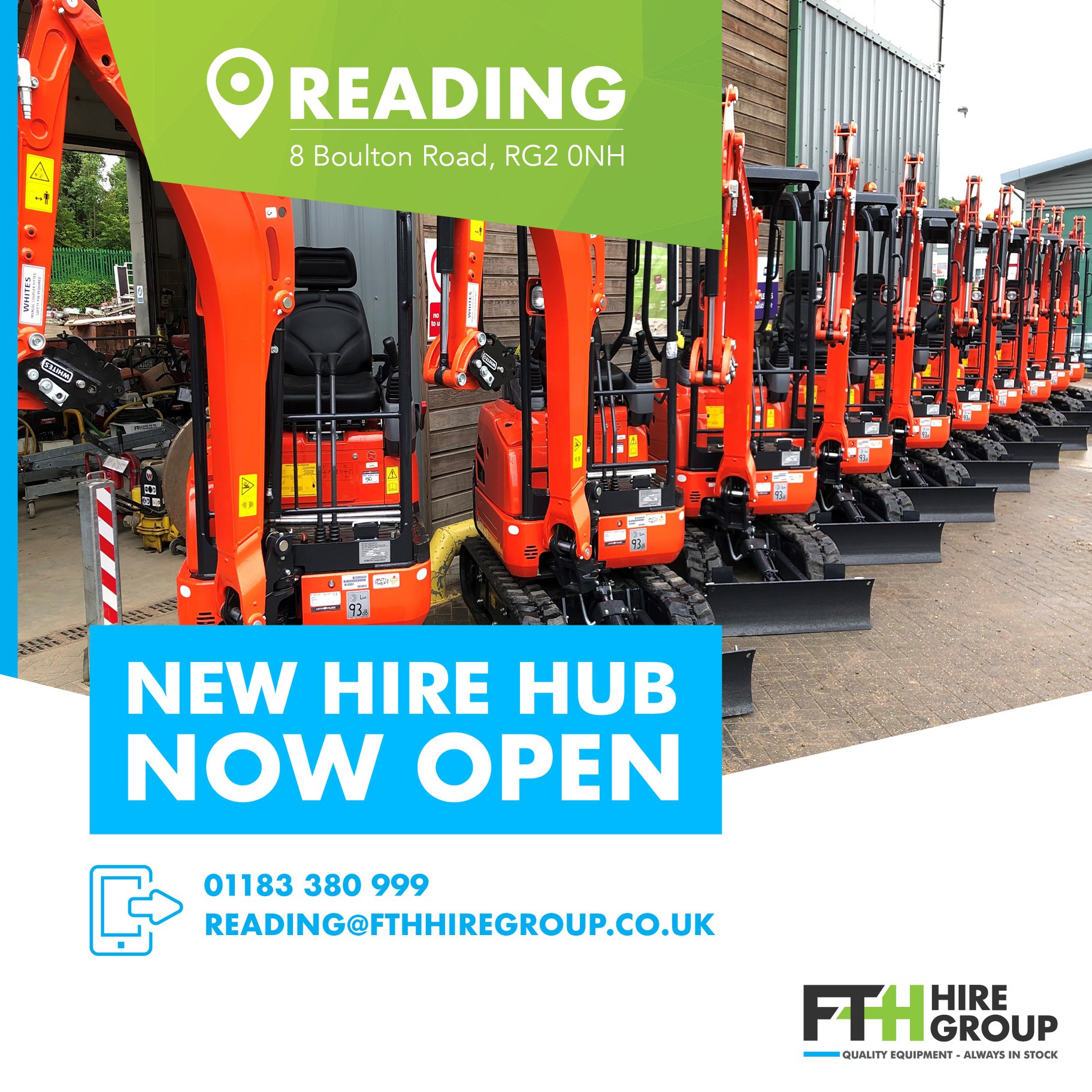 FTH Hire Group - Our new Reading Hire Hub is now open.... | Facebook