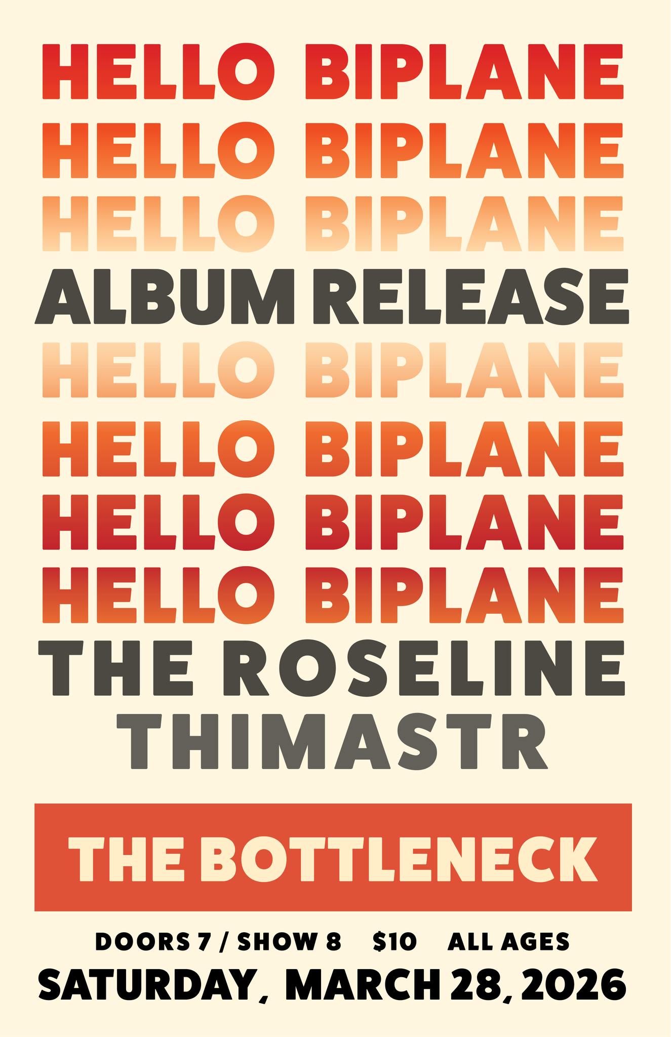 Hello Biplane at The Bottleneck