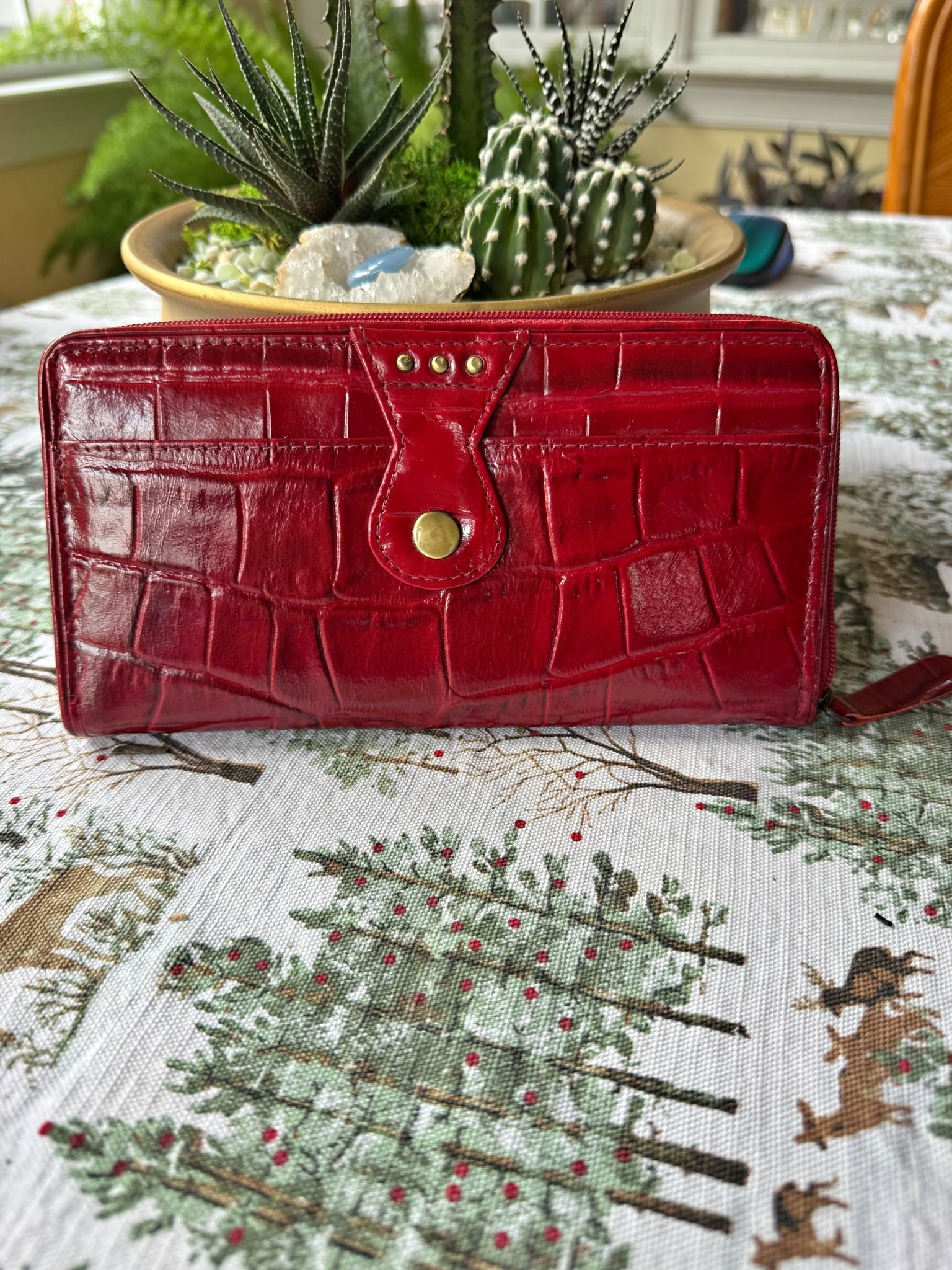 Italian Red Leather Wallet - Michael Rome Designs - New - Wallets ...