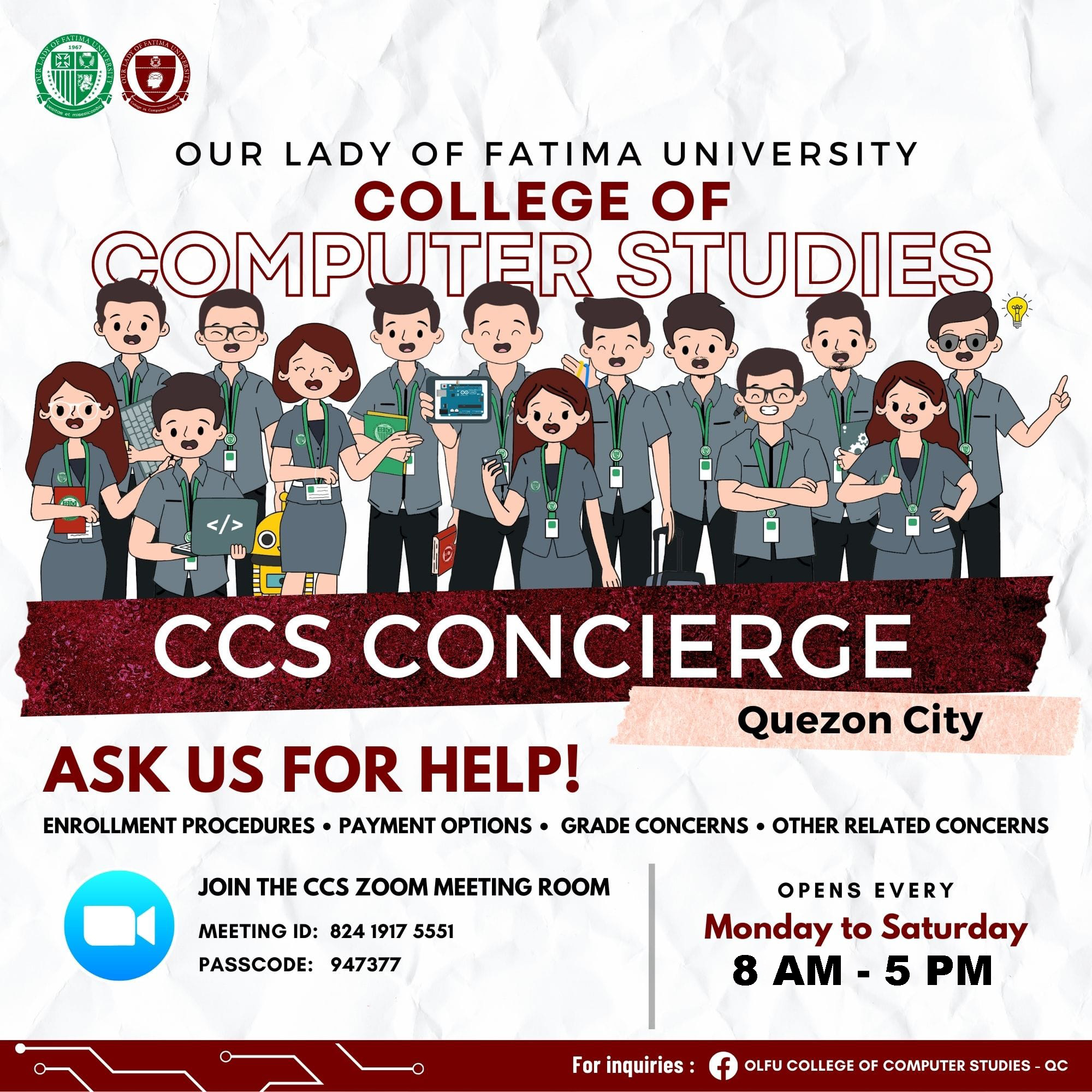 📣 CALLING ALL... - OLFU College of Computer Studies - QC