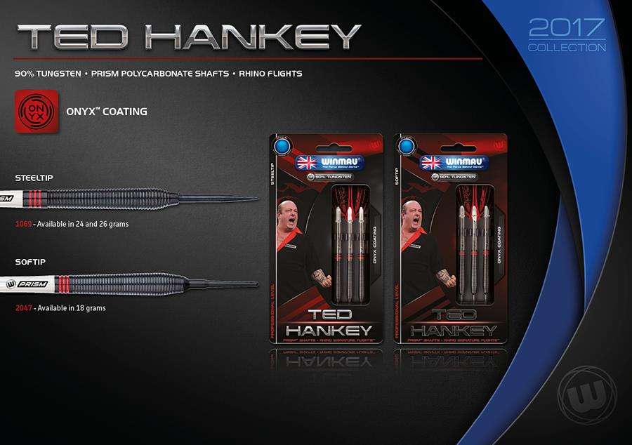 The Winmau Ted Hankey's Steel Tip is designed for blood-curdling