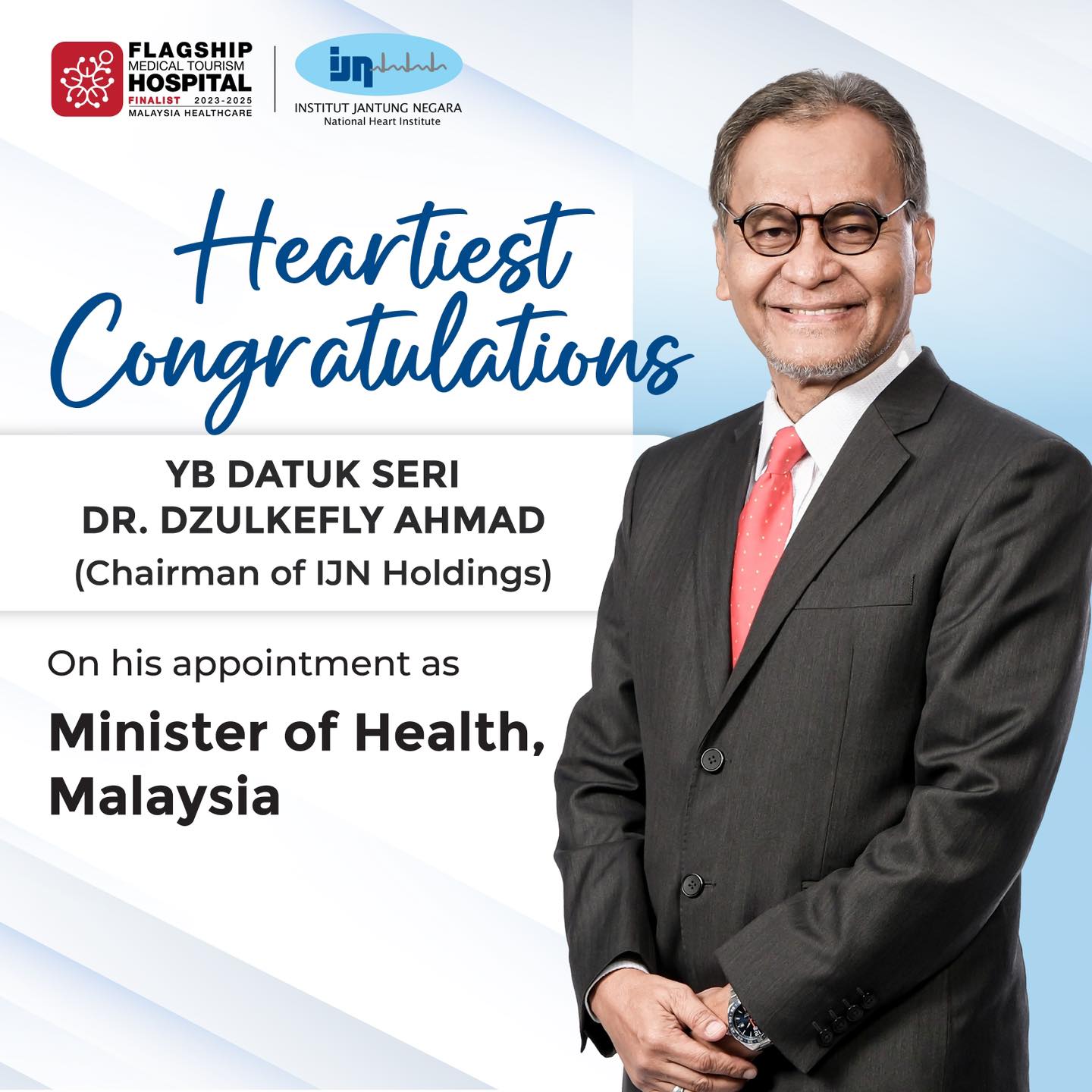 Our warmest congratulations to... - Institut Jantung Negara