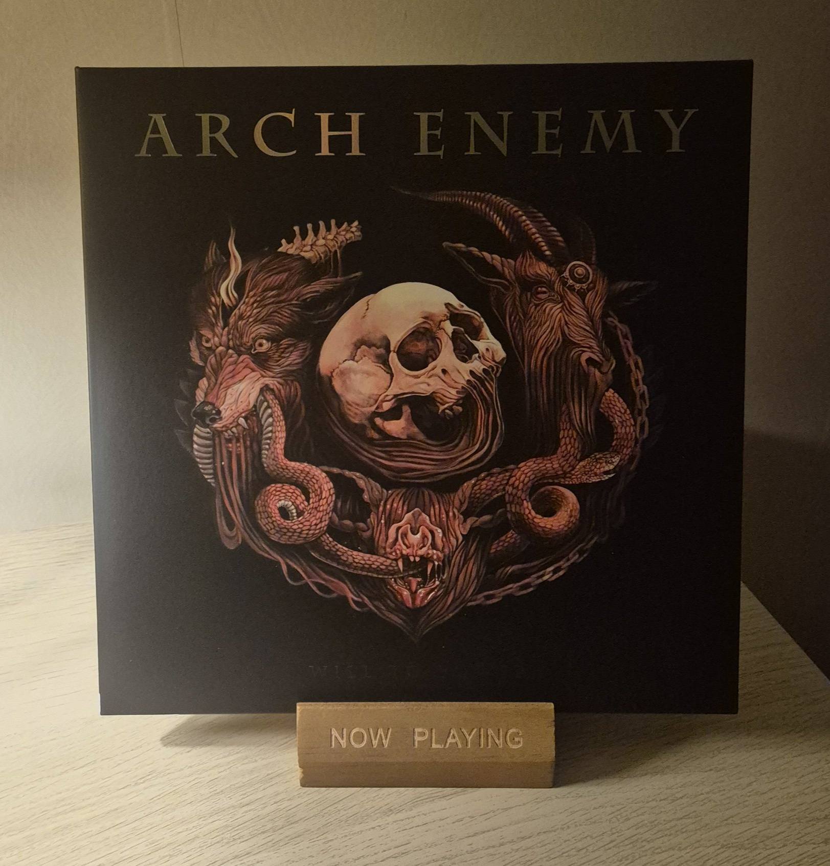 Now spinning Will To Power by Arch Enemy. Great album from Arch