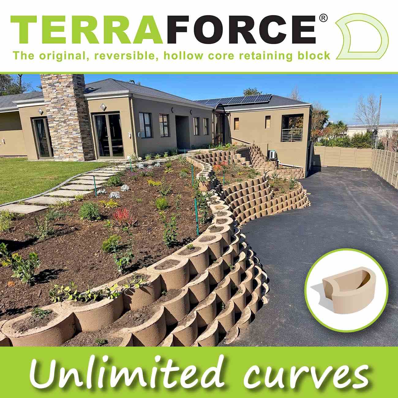 Round Retaining Wall Block How To Build A Surround For Outdoor Fire