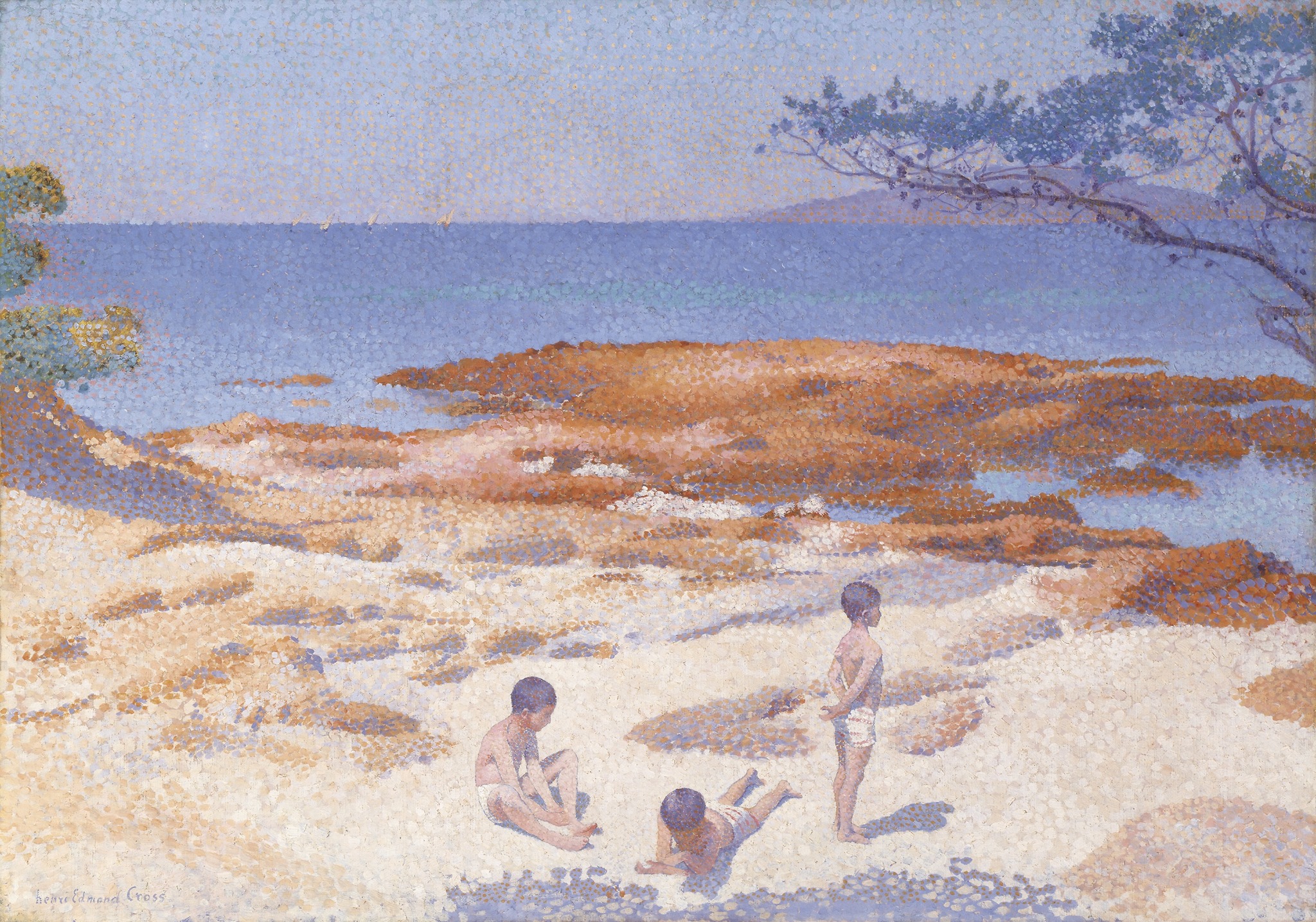 Henri Edmond Cross、ANTIBESAPRES-MIDI、画集画 Henri-Edmond Cross Antibes, Morning, 1892-1895 #henriedmondcross