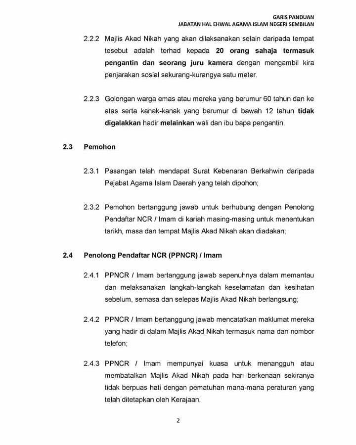 Bahulu Ibunda Garis Panduan Majlis Akad Nikah Di Negeri Facebook