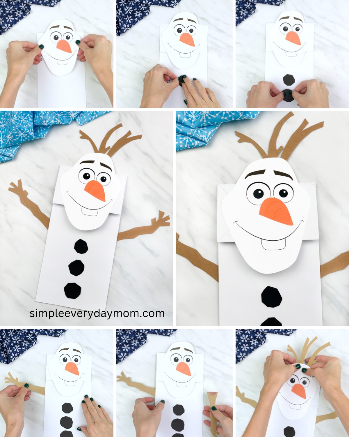 ⛄️ Olaf Puppet Craft ️ Get the... - Fun Crafts For Kids