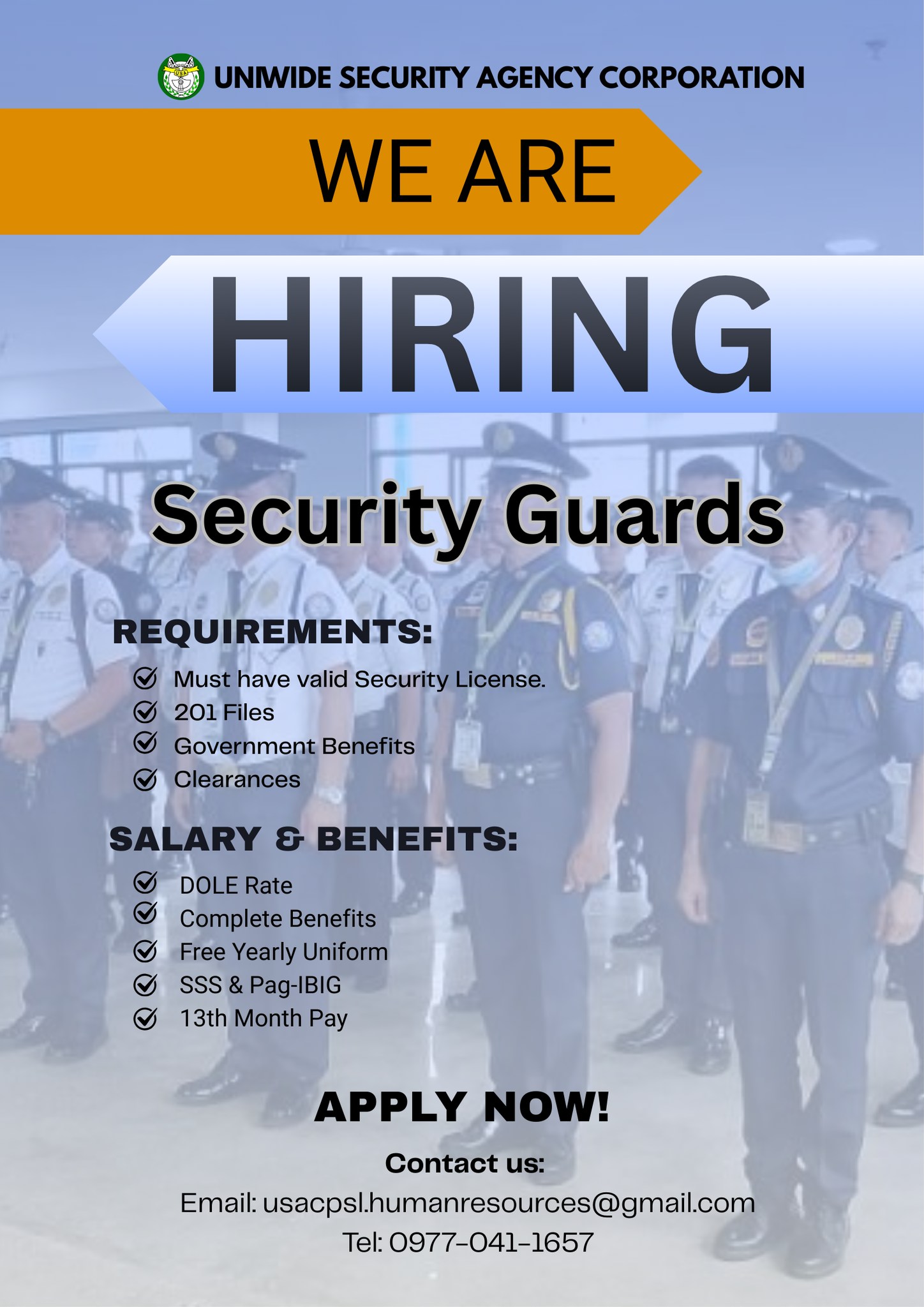 Metro Manila Security Guards | Tapos na ang deadline na binigay ng DOLE ...
