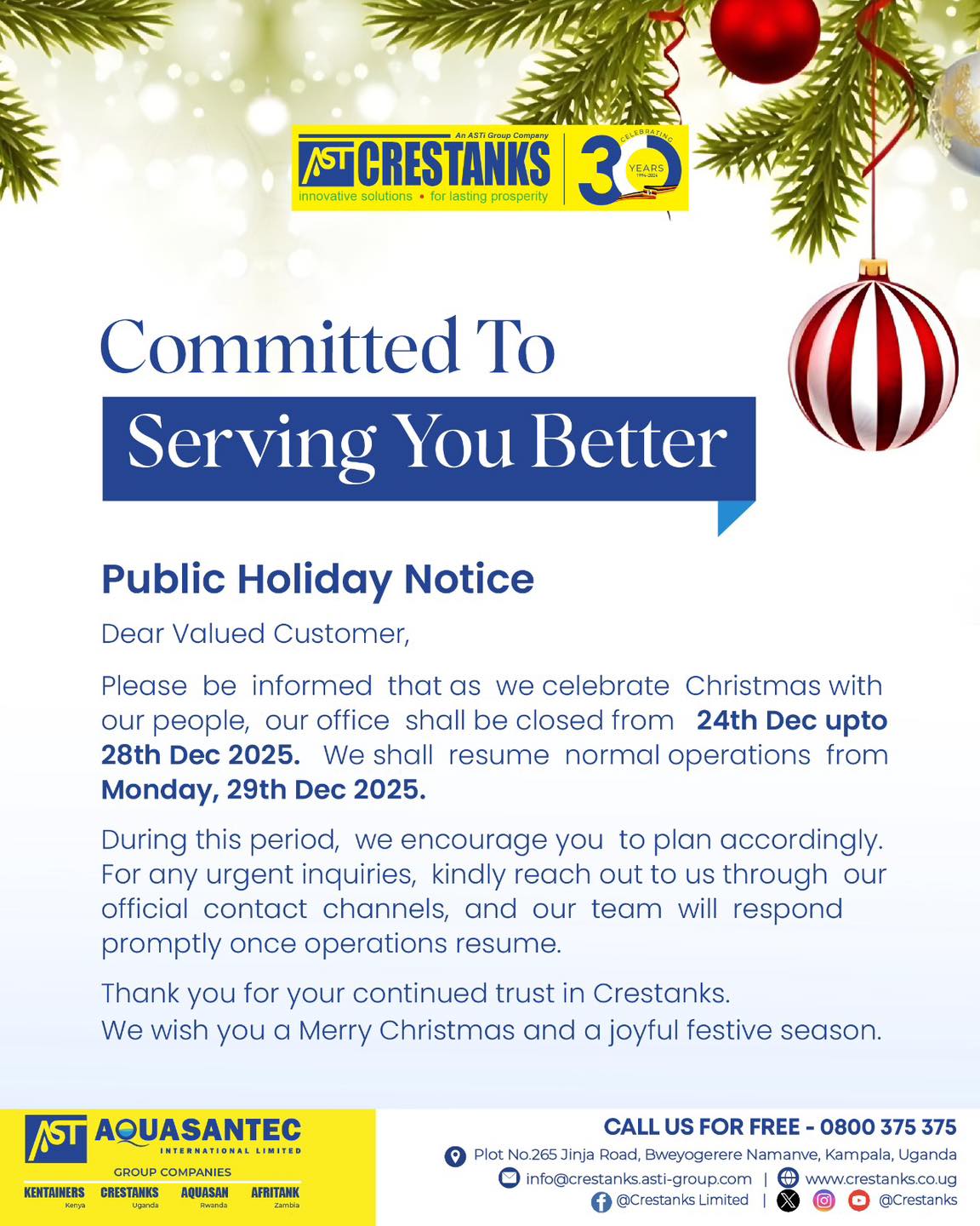 Crestanks offers a wide range of water... - Crestanks Limited | Facebook
