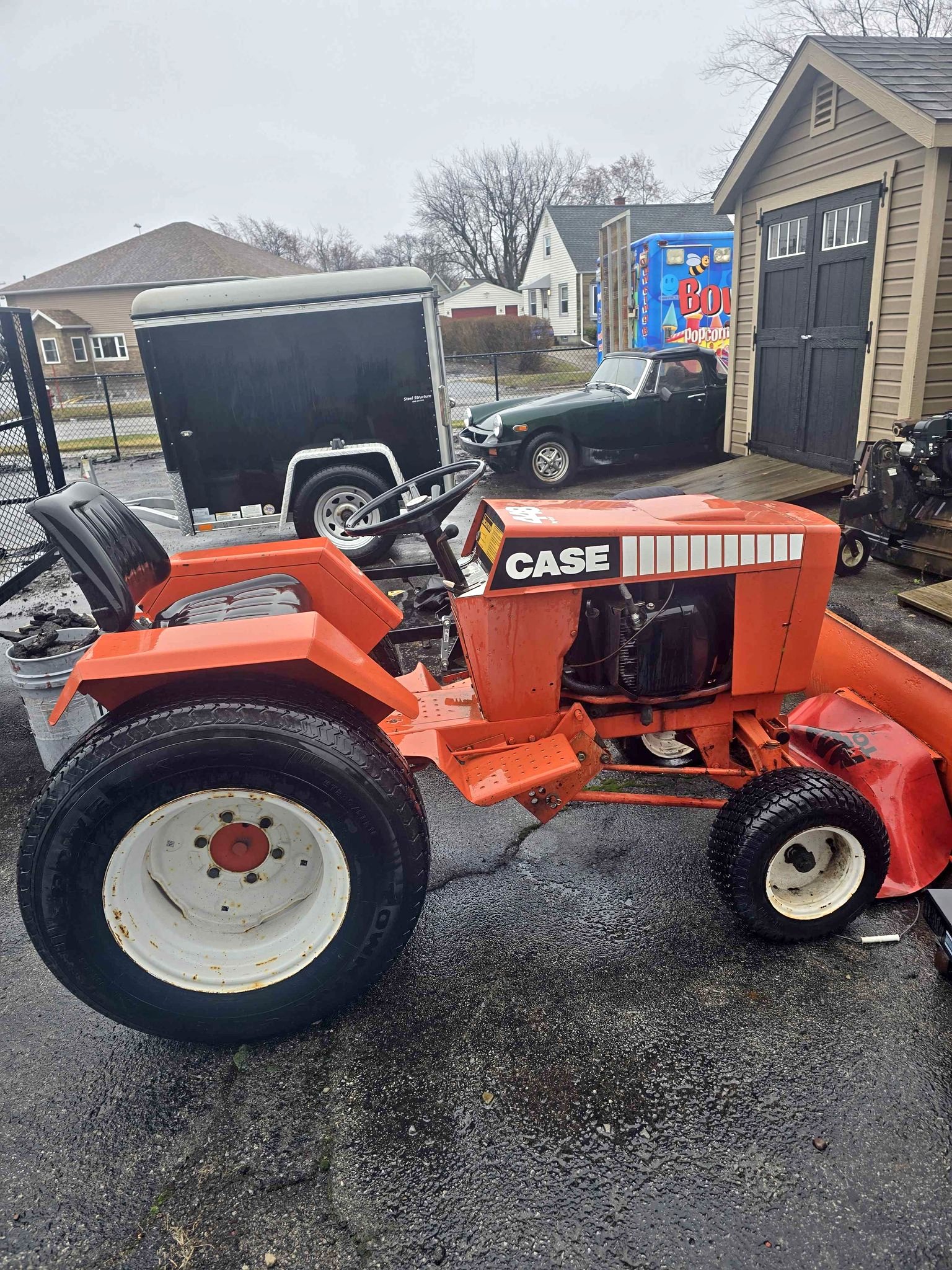 1980 case 448 high drive with plow and 6 foot mowing deck - Commercial ...